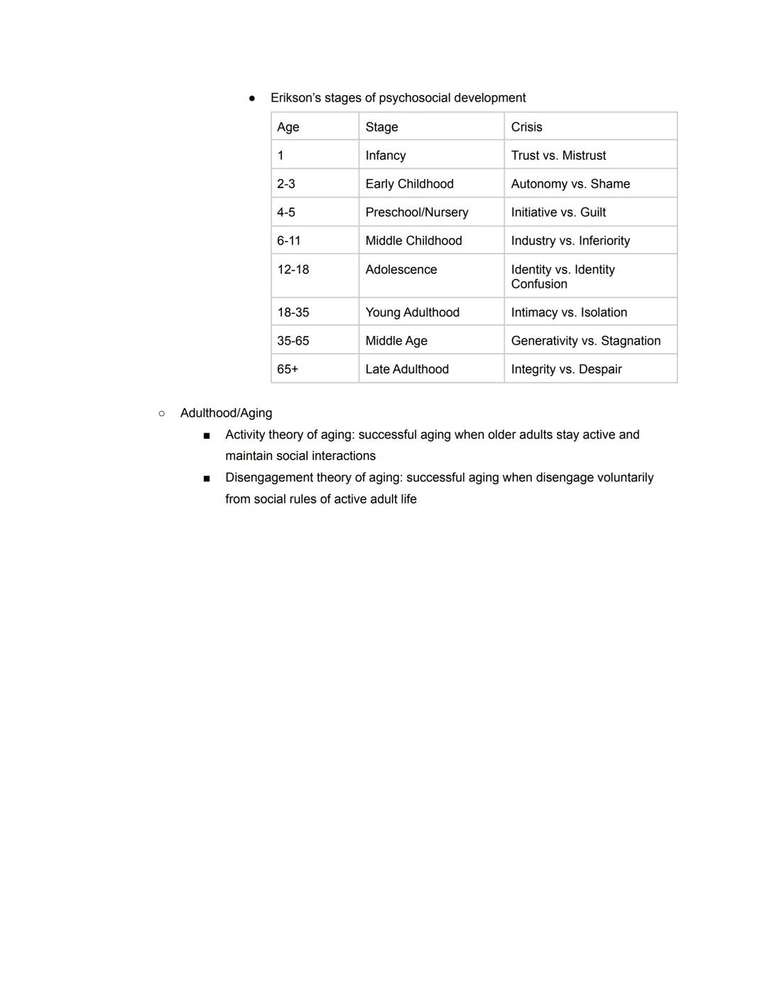 Psychology 1 Study Guide

➤ Chapter 8: Lifespan Development
	○ Development
		■ Nature-nurture issue:
			- Nature: genetics & biological fact