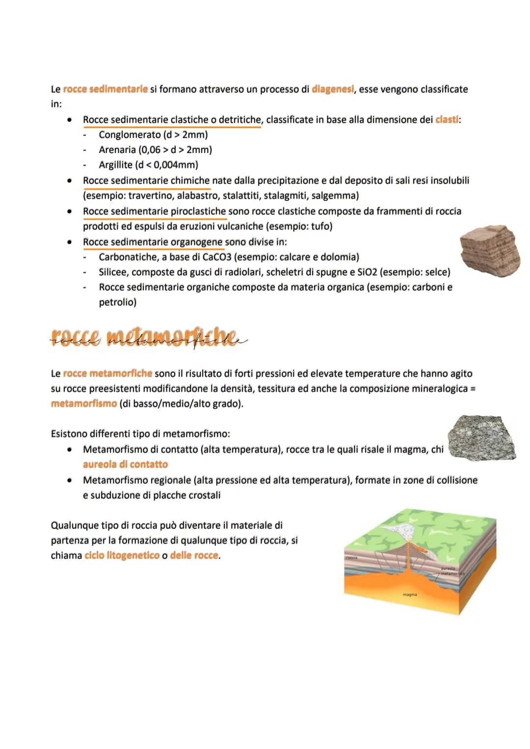 # LE ROCCE

Le rocce sono miscugli di minerali, con poche eccezioni di rocce costituite da un solo minerale (es:
marmo).

Le rocce vengono c