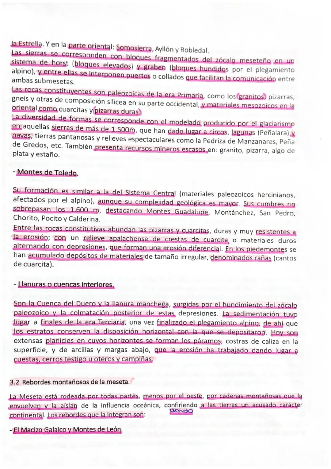 J
UNIDAD 3. EL ESPACIO GEOGRÁFICO EN ESPAÑA. EL RELIEVE.
Bloque de saberes básicos B. La sostenibilidad del medio físico de España.
Saberes 