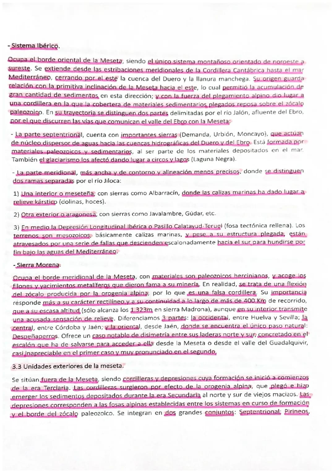 J
UNIDAD 3. EL ESPACIO GEOGRÁFICO EN ESPAÑA. EL RELIEVE.
Bloque de saberes básicos B. La sostenibilidad del medio físico de España.
Saberes 
