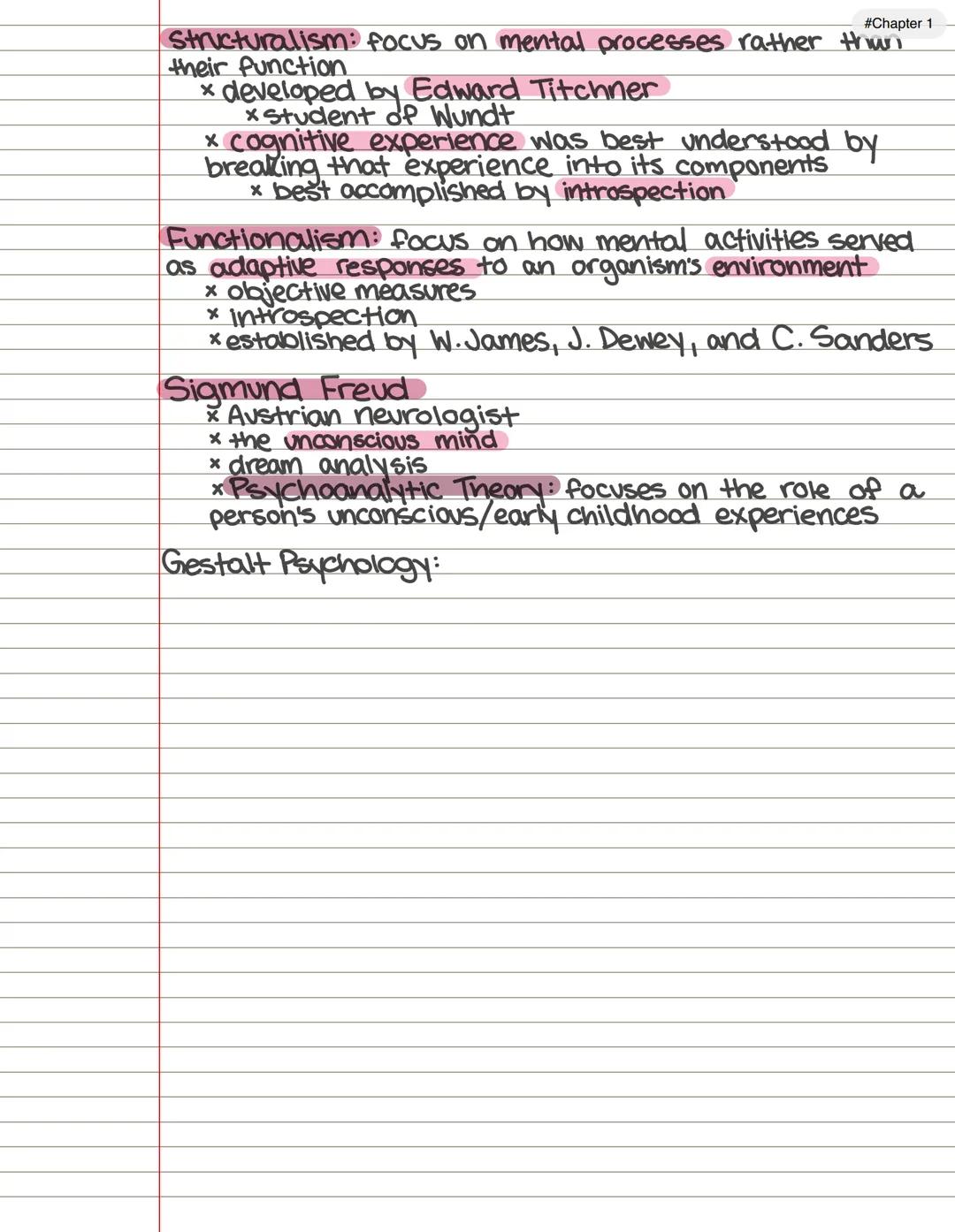 Chpl
Introduction to Psychology
#Chapter 1
psychology: refers to the scientific study of the
mind and behaviors
* psychologists use the scie