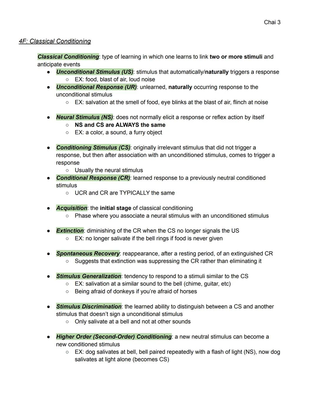 4A: Researchers
(skip)

4B: Interpret Graphs

Strong

Unit 4: Learning (7-9%)

Extinction
(CSalone)

Spontaneous
recovery of CR

Extinction
