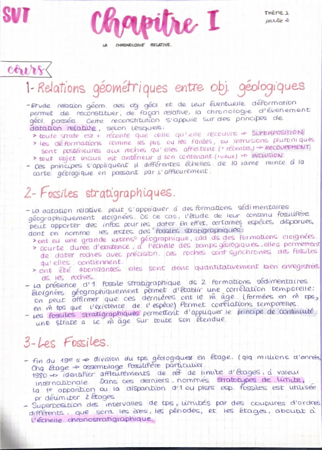 SVT

Chapitre I
LA CHRONOLOGIE RELATIVE.

THEME 1
partie 2

corers

1- Relations géométriques entre obj. géologiques

-Etude relation géom. 