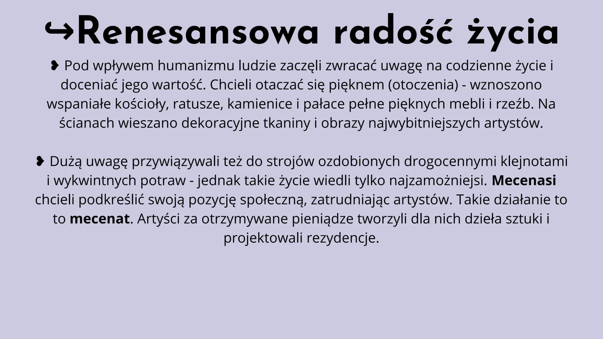 # Renesans

w Europie

Renesans (fr.) - odrodzenie

Renesans to okres w kulturze i sztuce europejskiej
trwający od XIV wieku do końca XVI st