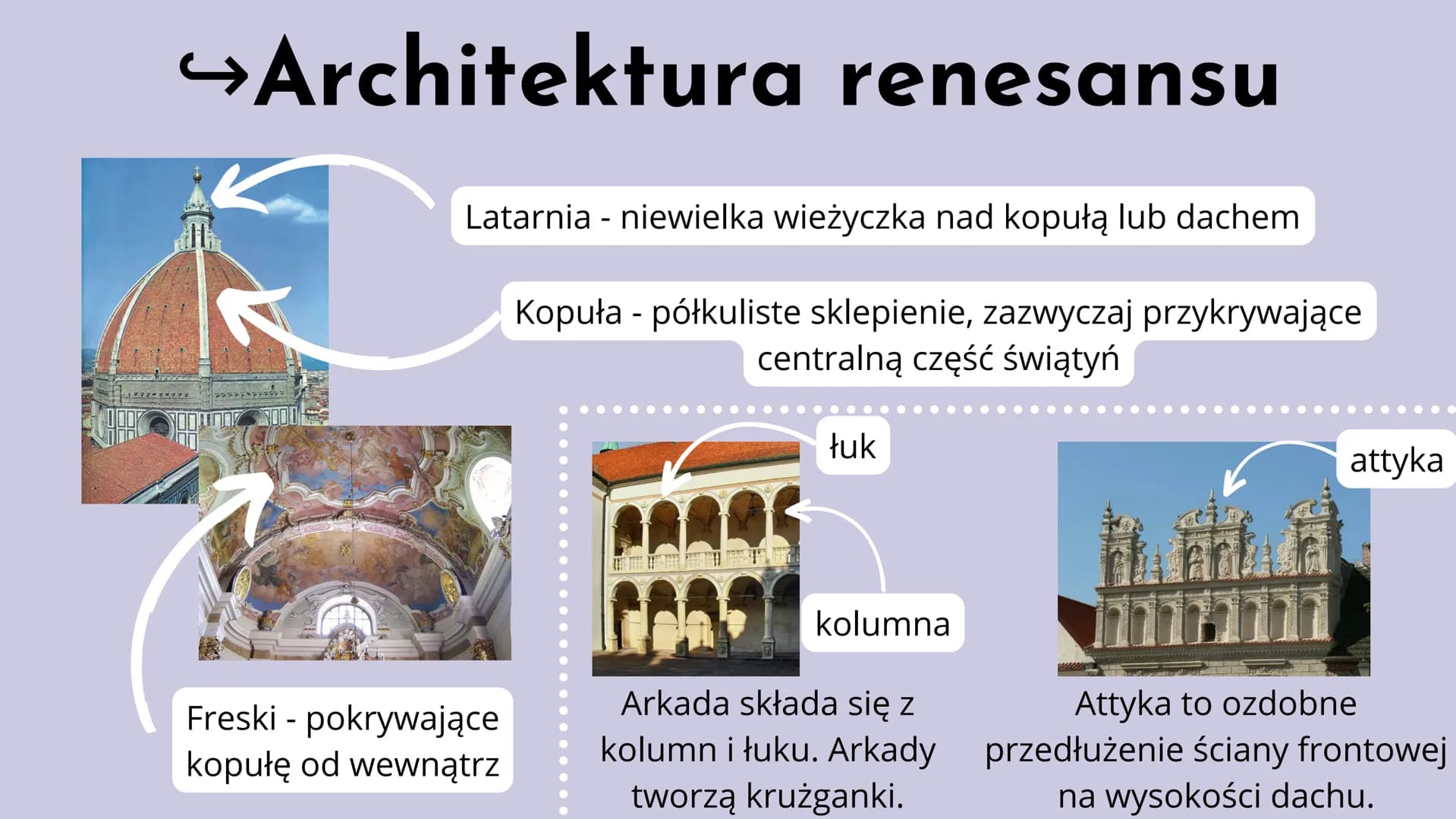 # Renesans

w Europie

Renesans (fr.) - odrodzenie

Renesans to okres w kulturze i sztuce europejskiej
trwający od XIV wieku do końca XVI st