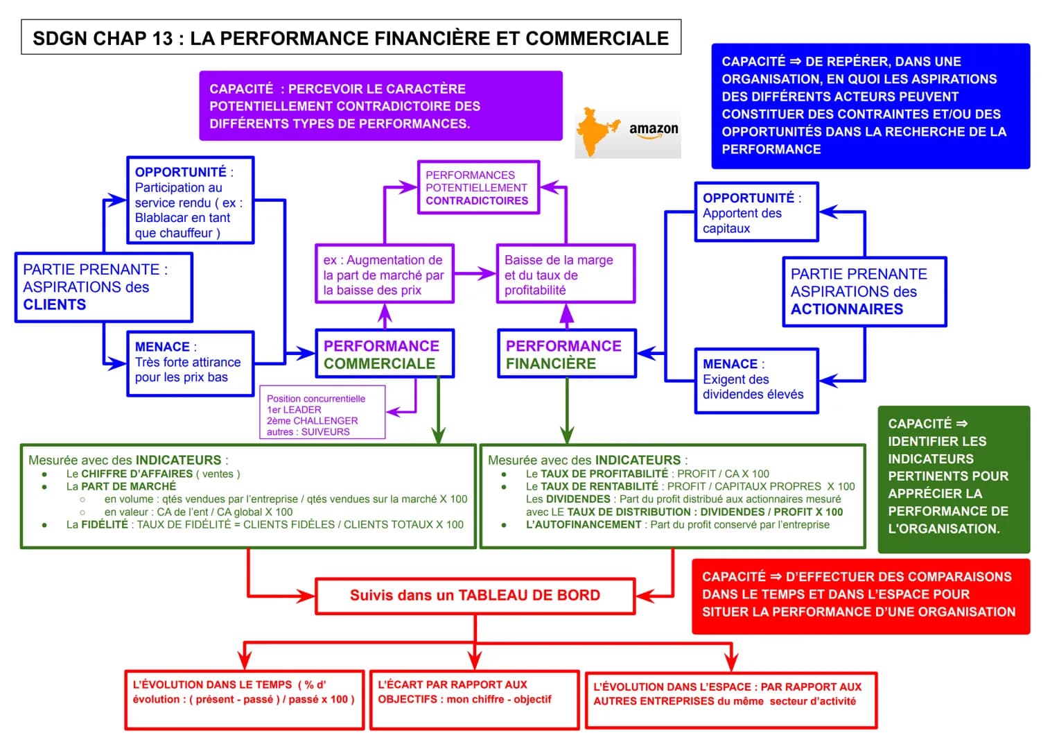 # SDGN CHAP 13: LA PERFORMANCE FINANCIÈRE ET COMMERCIALE

CAPACITÉ: PERCEVOIR LE CARACTÈRE
POTENTIELLEMENT CONTRADICTOIRE DES
DIFFÉRENTS TYP