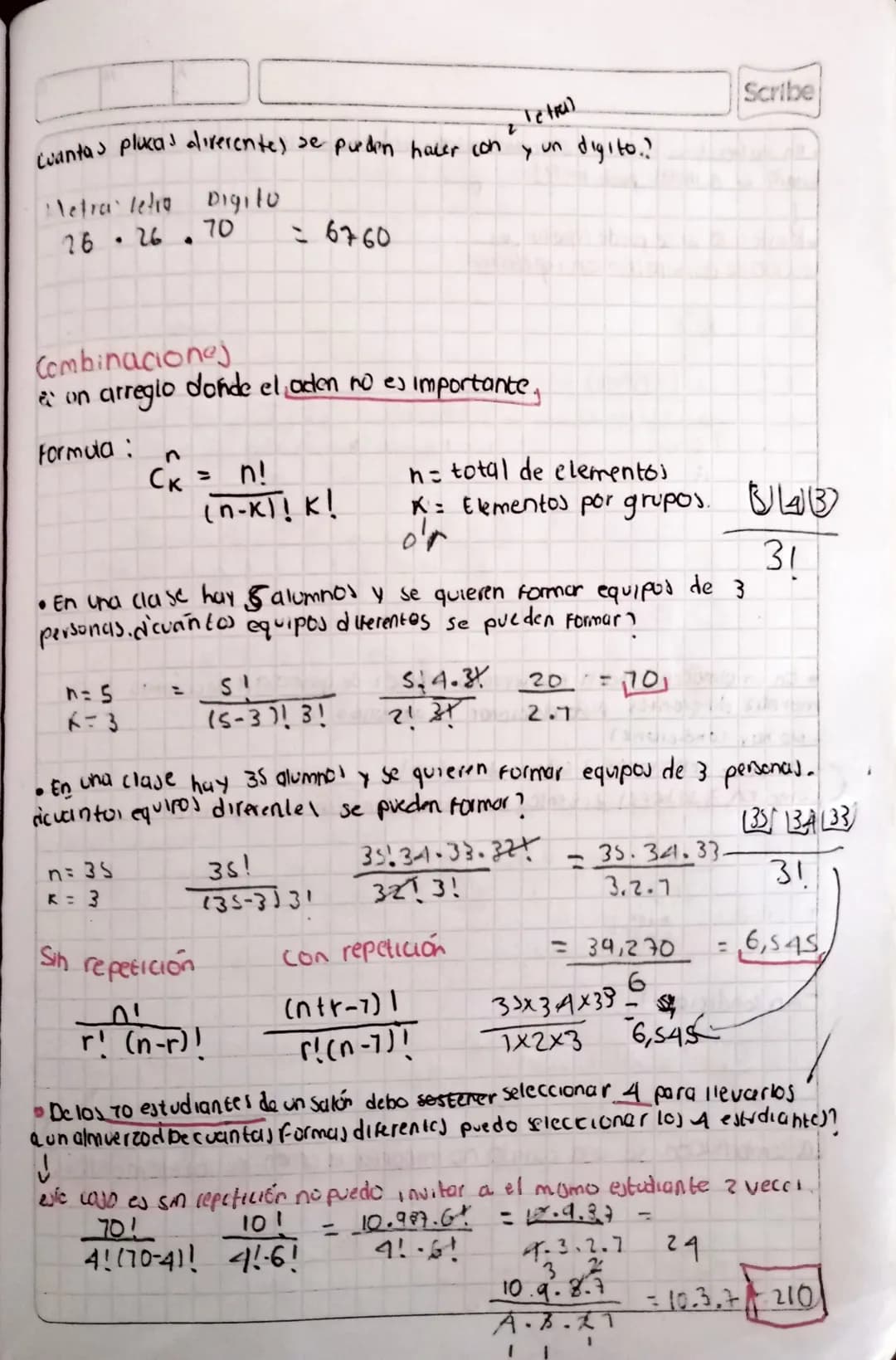 Tetral
Cuantas placas direrentes se pueden hacer con y un digito.?
Netra letra Digitu
26.26 .70 = 6760

Combinacione)
on arregio donde el ad