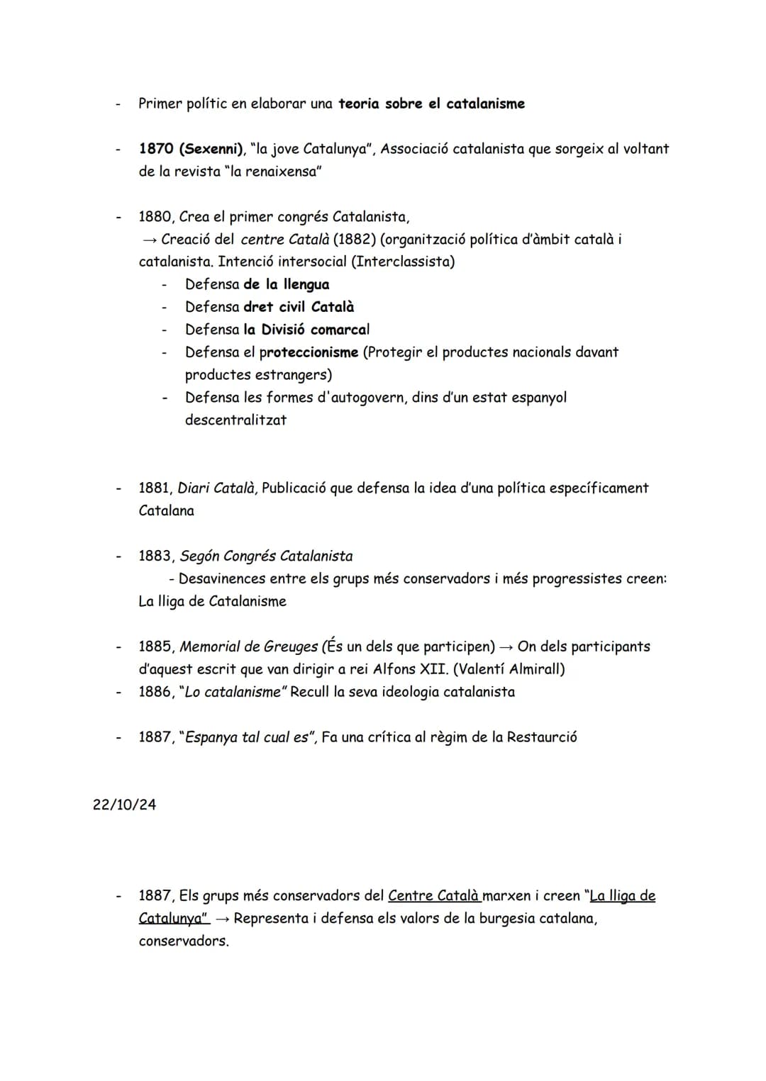 # ORÍGENS I CONSOLIDACIÓ DEL CATALANISME (tema 7 libro)
(1833-1901)

https://preparats.cat/sites/default/files/2018-11/tema-8-catalanisme.pd