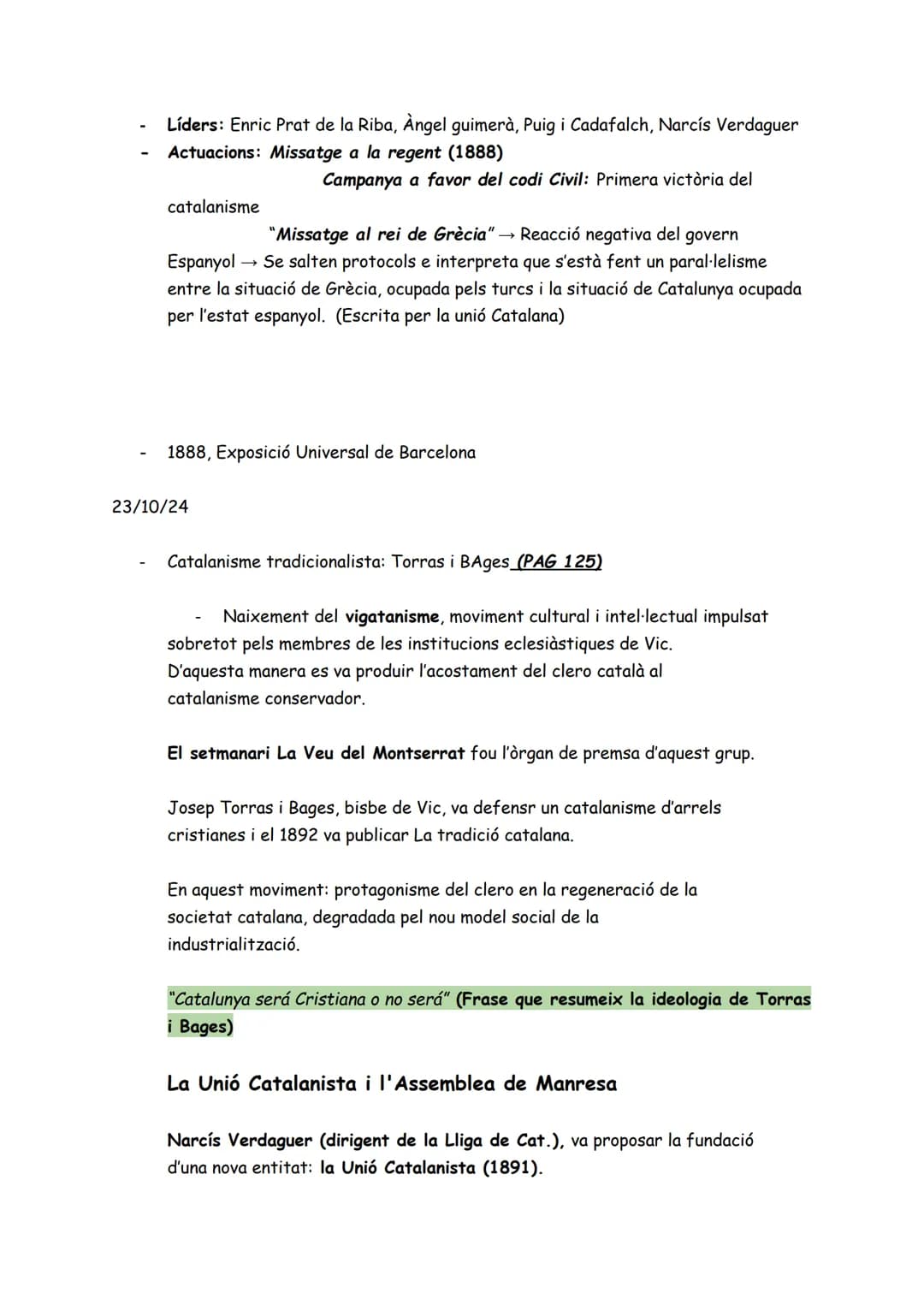 # ORÍGENS I CONSOLIDACIÓ DEL CATALANISME (tema 7 libro)
(1833-1901)

https://preparats.cat/sites/default/files/2018-11/tema-8-catalanisme.pd