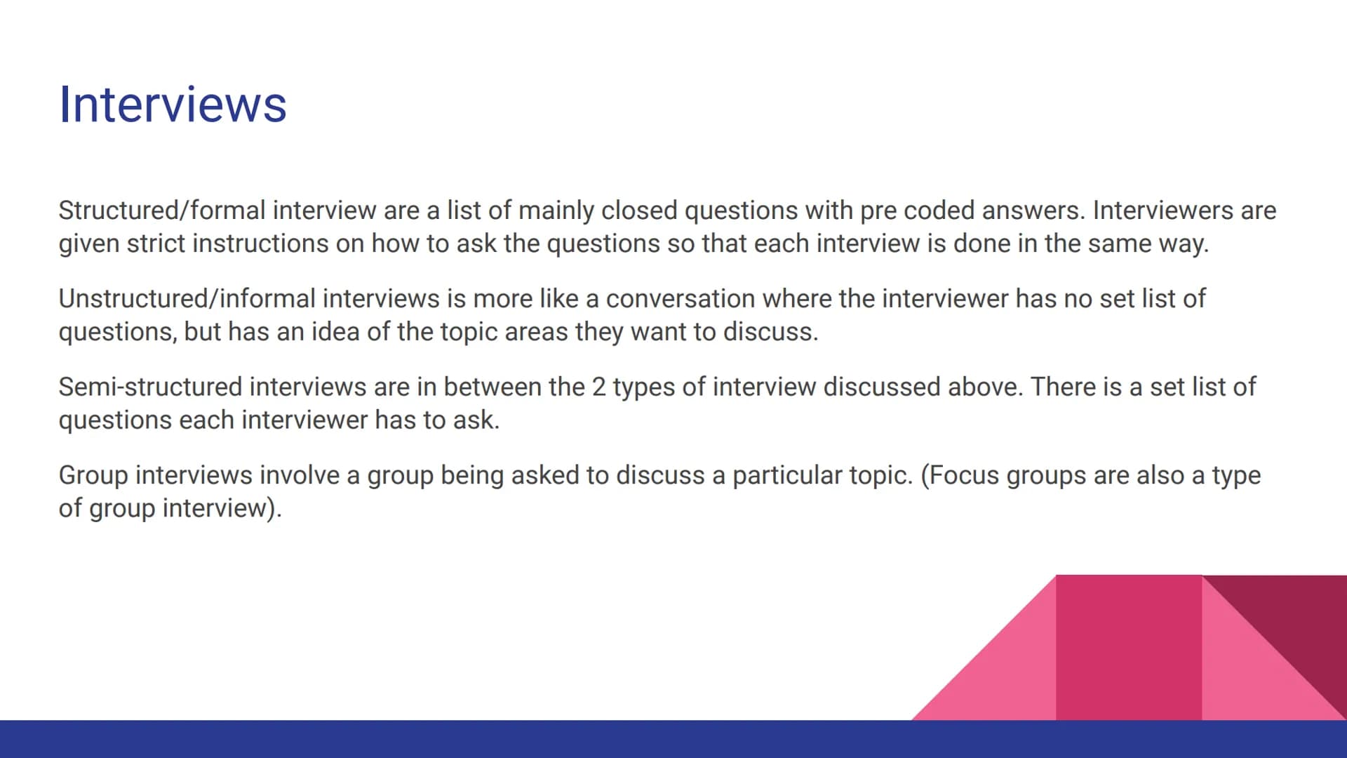 # AQA Sociology: Sociological Research Methods What are they?

There are a wide range of various methods that a sociologist may choose to us