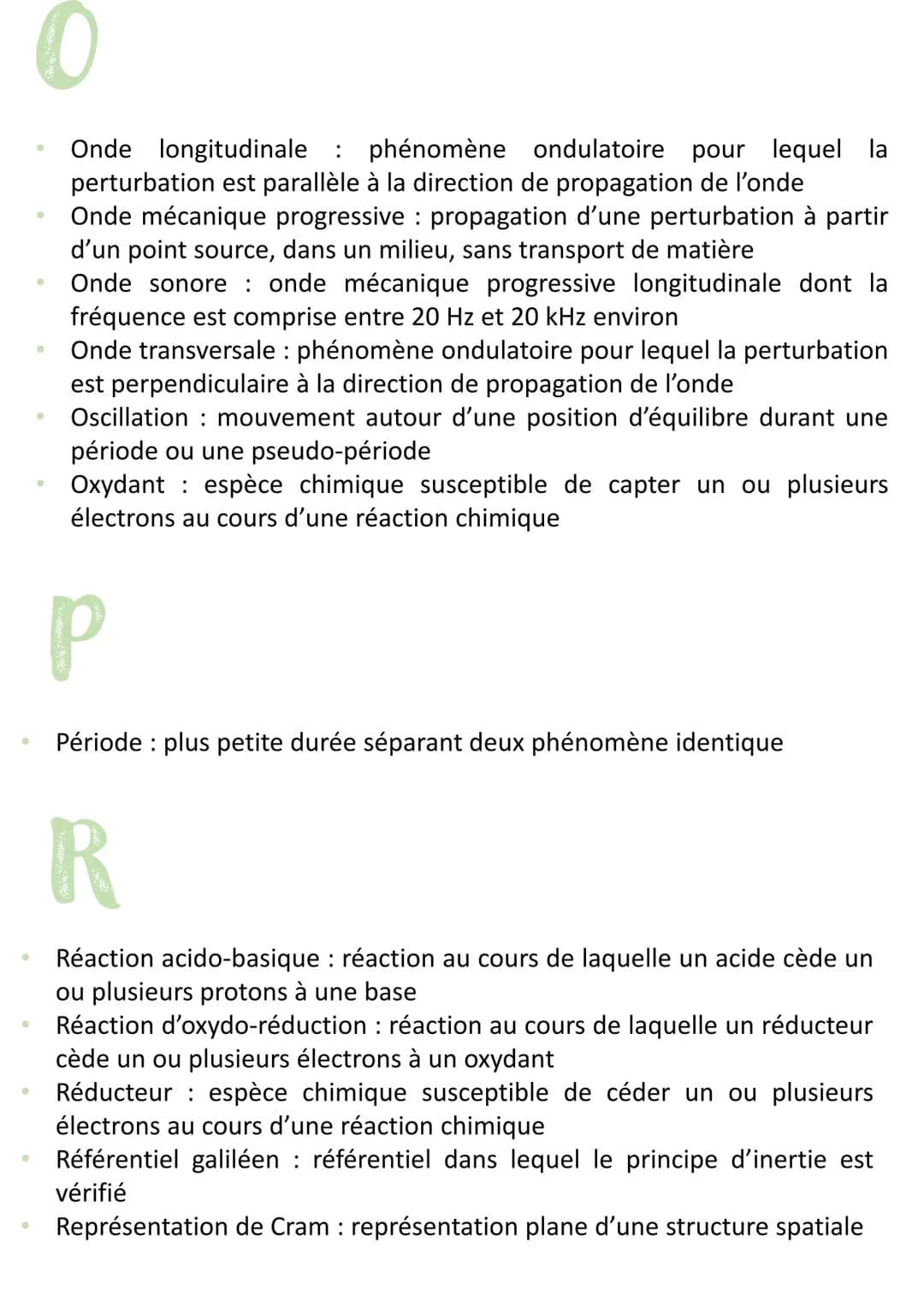 # Définition physique-
chimie

A

*   Acide aminé espèce comportant au moins les 2 groupements
    fonctionnels: acide carboxylique et amine