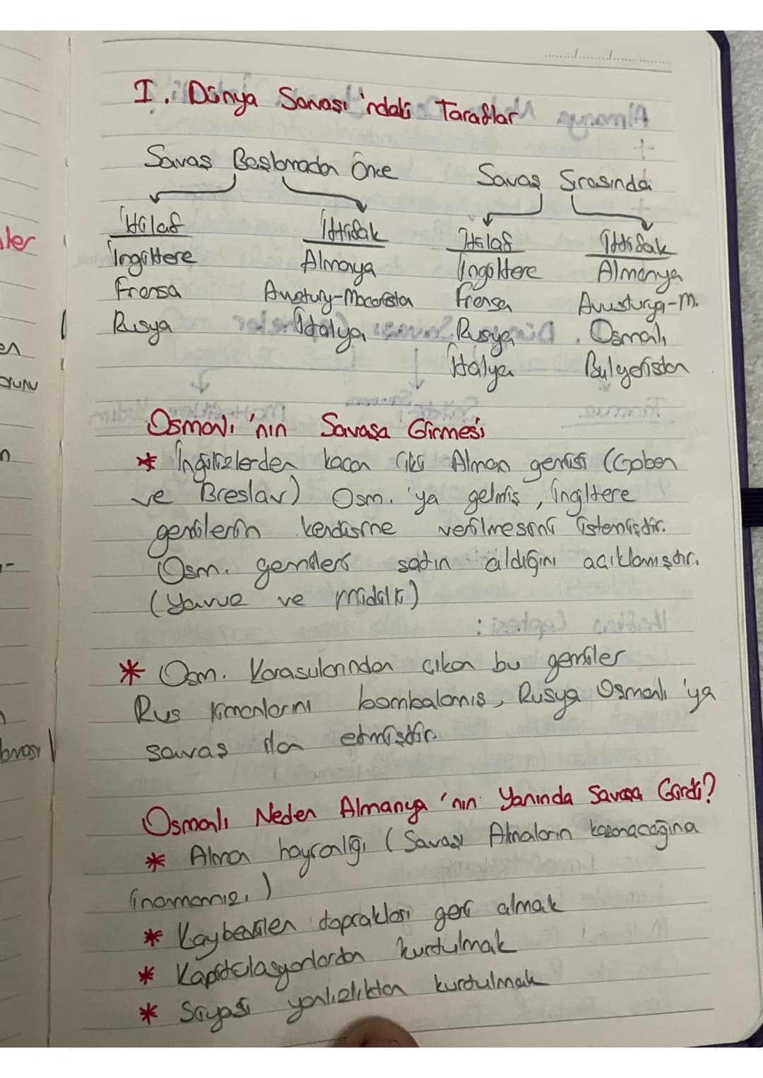 # I. DÜNYA SAVASI
(1914-1918)
Nedenleri

Genel Nedenler
Özel Nederler

+ Sonayı inkılabının hon madde + Almanya - Fronsa
ve pozor orayışı il