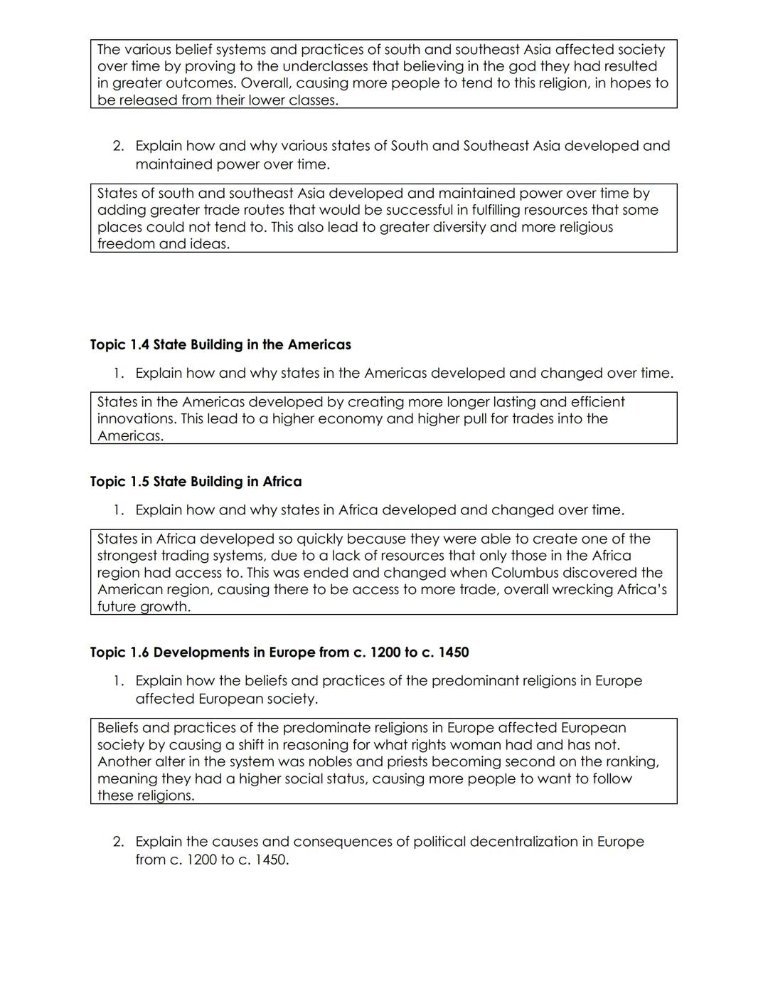 # Unit 1 Review

Topic 1.1 - Developments in East Asia from c. 1200-с. 1450

1. Explain the systems of government employed by Chinese dynast