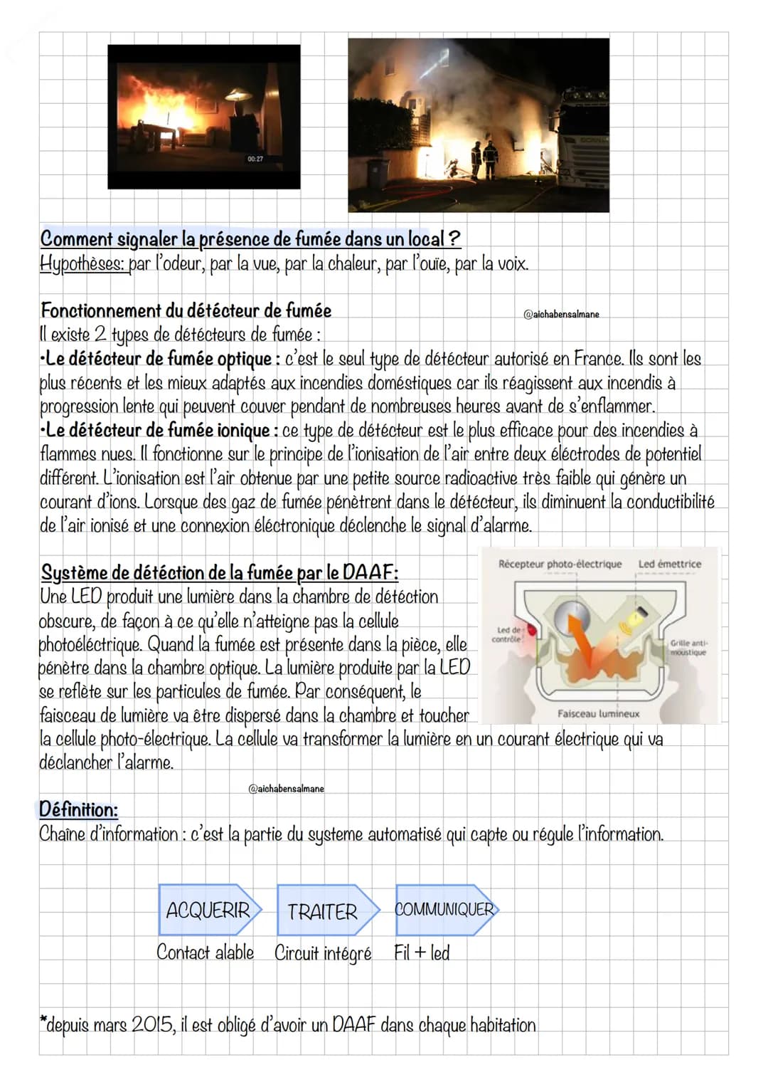 # Technologie
La chaine d'énergie

Définition:
Chaîne d'energie: c'est l'ensemble des éléments qui gèrent l'énergie dans un objet technique.