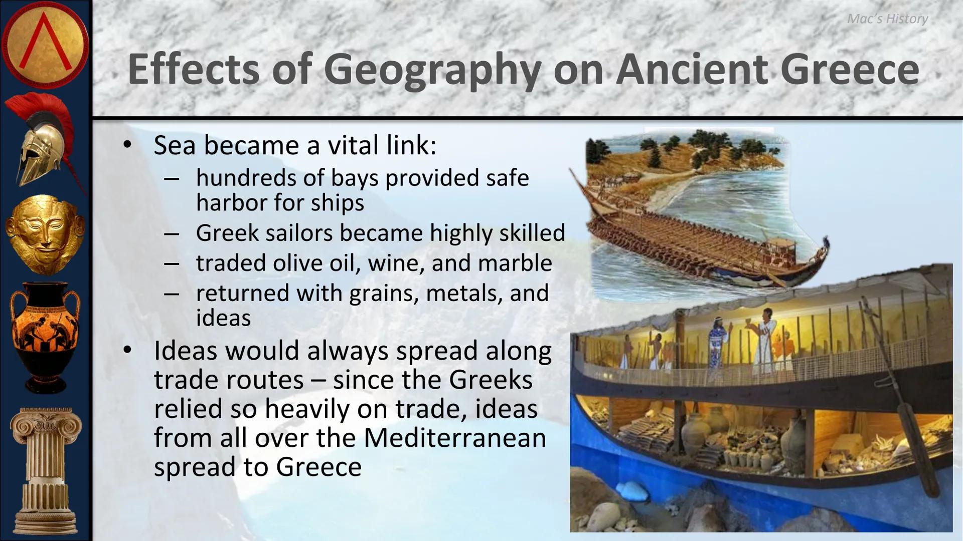 # ANCIENT GREECE

The Minoan and Mycenaean
Civilizations # Geography of Greece

• Greece is located on the
Balkan Peninsula in the
Eastern M