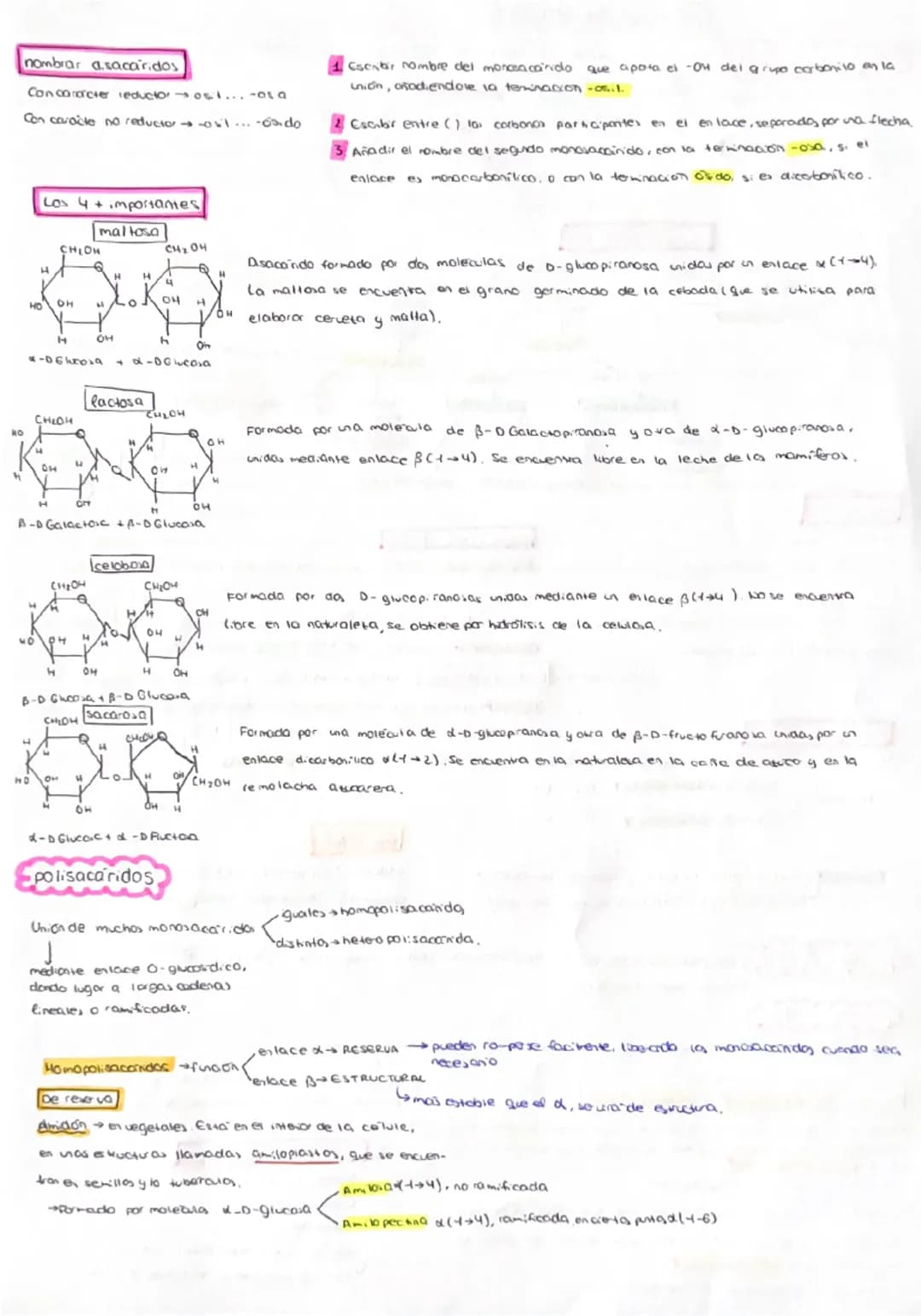 T2 LOS GLÚCIDOS
monosacaridos Gliada
Fórmula emptica: Cn H2n On Quimicon. Son denominada
Bloque I.
Glucida mas sencies constituídas por 3-7 