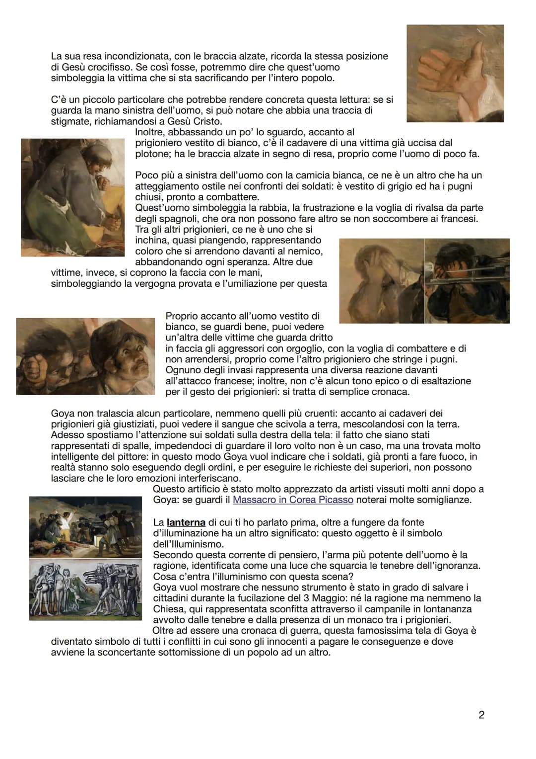 GOYA

Stessi anni di David e Canova, fine 1700 e inizio 1800, un contesto che apre le strade al
romanticismo. Esalta la ragione e c'è una co