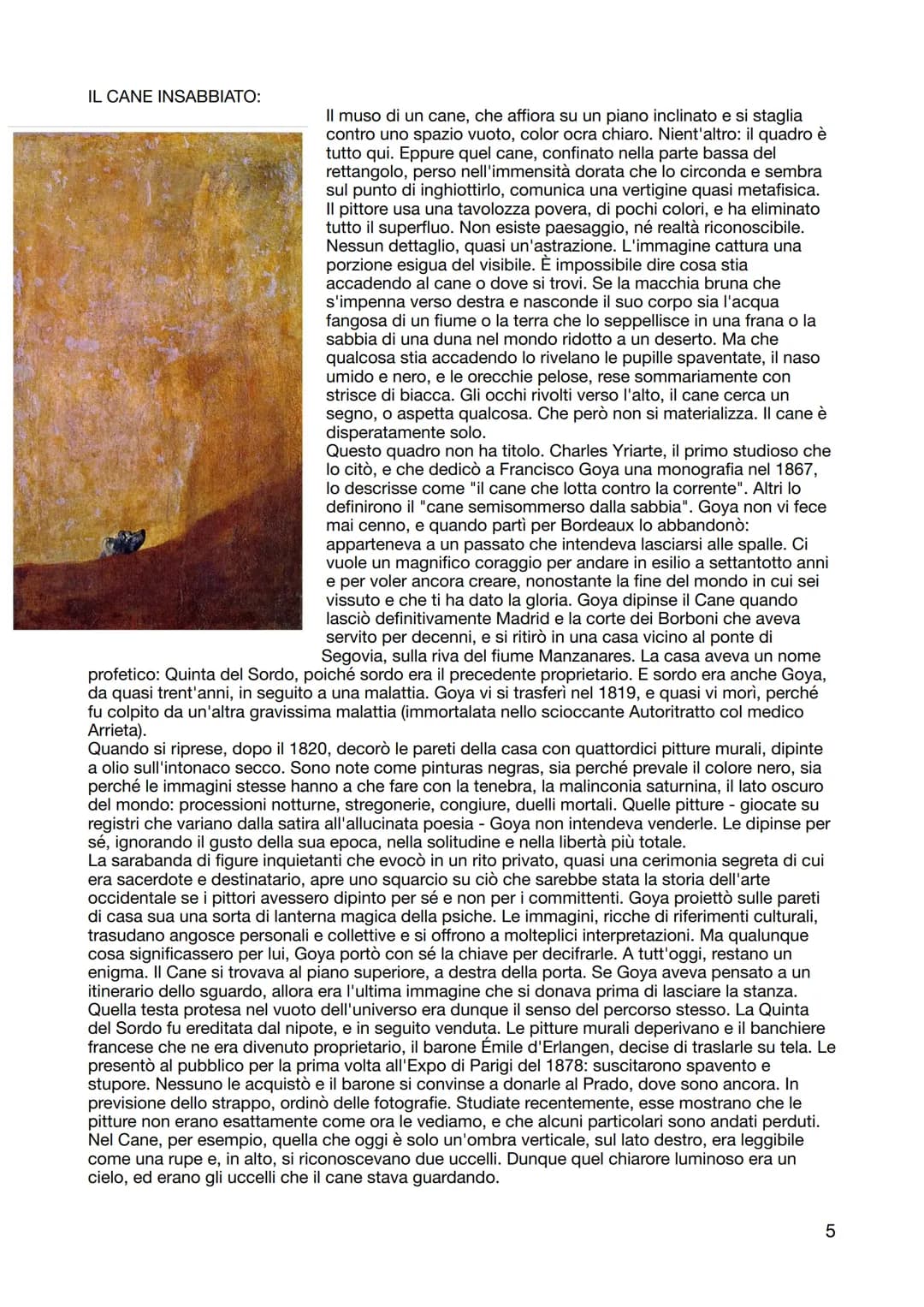 GOYA

Stessi anni di David e Canova, fine 1700 e inizio 1800, un contesto che apre le strade al
romanticismo. Esalta la ragione e c'è una co