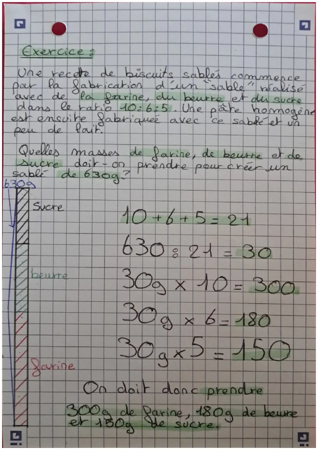 # Maths

NOTION
DE
RATIO

Propriétés:
- On dit que deux nombres a et b sont dans
le ratio 2:3 si $\frac{a}{2} = \frac{b}{3}$
- On dit que tr
