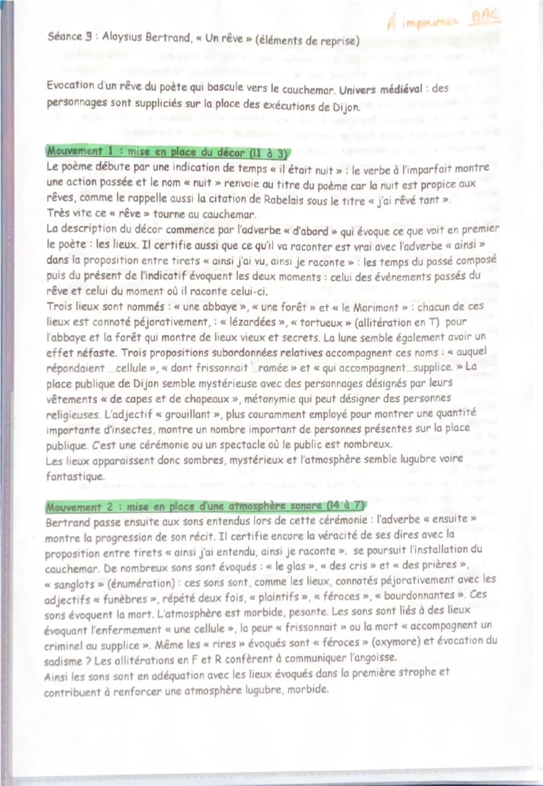 Introduction:

*   Un rêve
*   Aloysius Bertrand
*   1842/XIXe siècles

*   Poème en prose
*   Surréalisme
*   Emancipat créatrice

☆ L1 à L