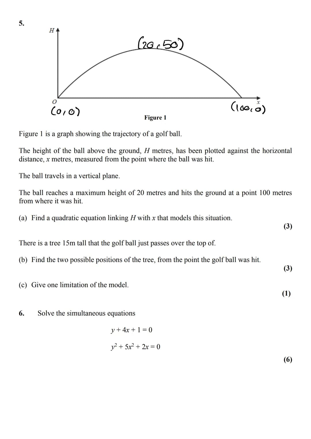 Test A: Quadratics, Modelling and Simultaneous Equations

Name:
Score: /56
Strengths:
- Completing the square
- Discriminant
- Disguised Qua