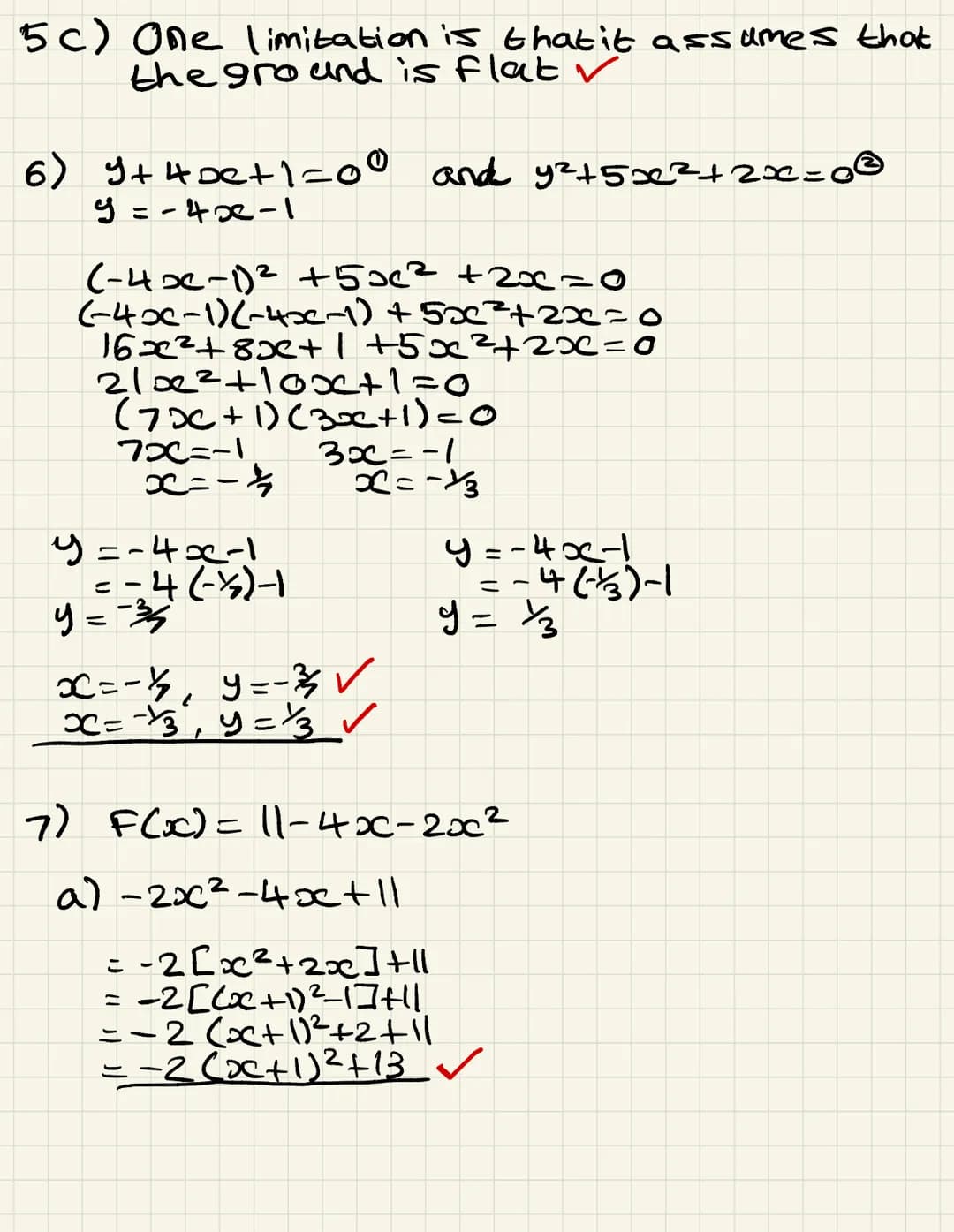 Test A: Quadratics, Modelling and Simultaneous Equations

Name:
Score: /56
Strengths:
- Completing the square
- Discriminant
- Disguised Qua