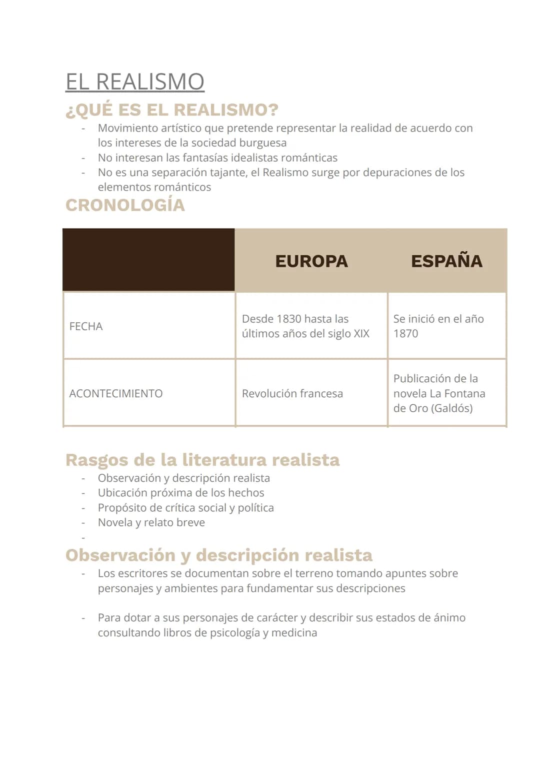 # EL REALISMO

## ¿QUÉ ES EL REALISMO?

- Movimiento artístico que pretende representar la realidad de acuerdo con
los intereses de la socie