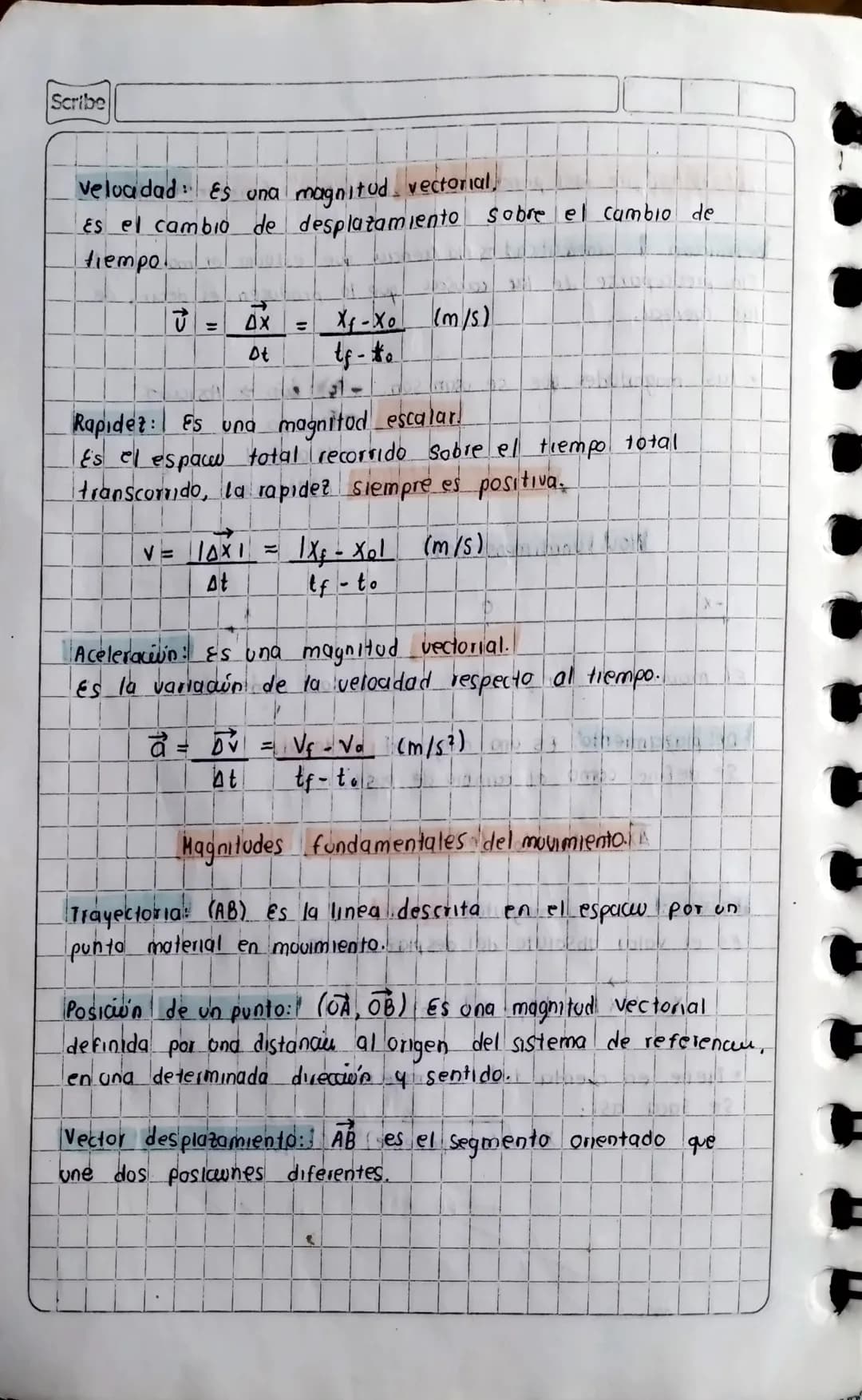Scribe

Estudio
de los prinapales movimientos. (cinematica)

Definición de cinematica: es la gencin que estudia el movimiento
Sin preocupars