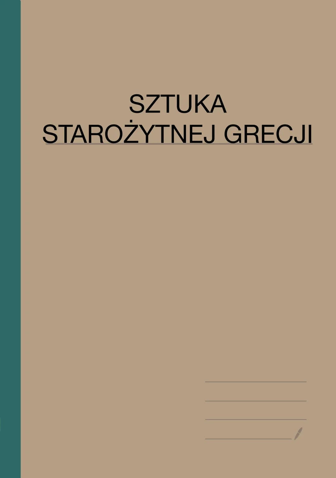 # SZTUKA
STAROŻYTNEJ GRECJI # SZTUKA STAROŻYTNEJ GRECJI

Wprowadzenie
Najazd Dorów w XII w położył kres wspaniale rozwijającej się kulturze 