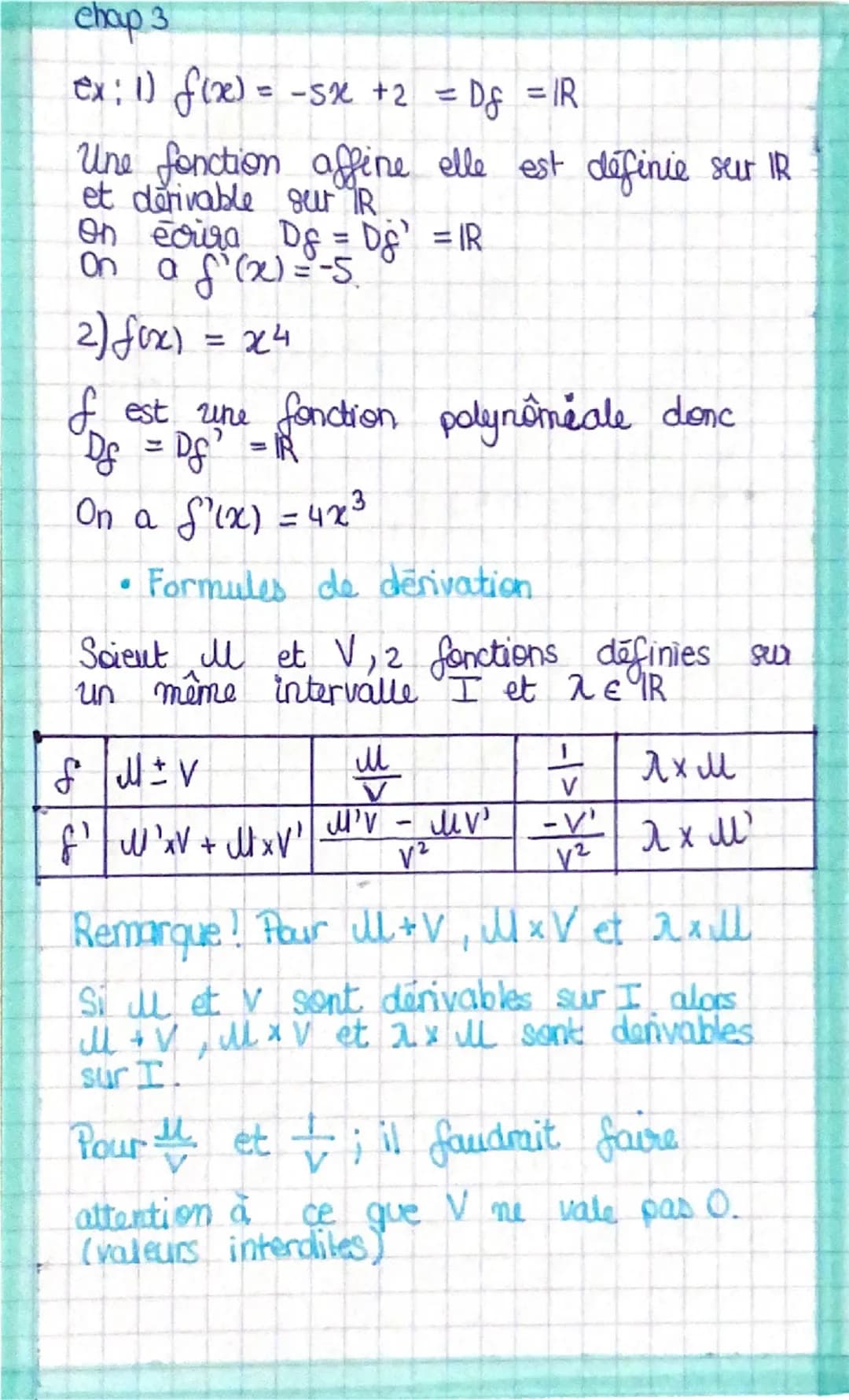 chap 3

# Dérivation

T(h) = $\frac{f(a+h) -f(a)}{h}$

> Taux d'accroissement de f en a,
Il dépend de h

Ou appelle Ta la taugente à Cf en A