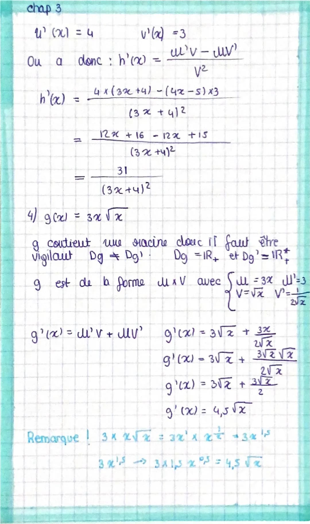 chap 3

# Dérivation

T(h) = $\frac{f(a+h) -f(a)}{h}$

> Taux d'accroissement de f en a,
Il dépend de h

Ou appelle Ta la taugente à Cf en A