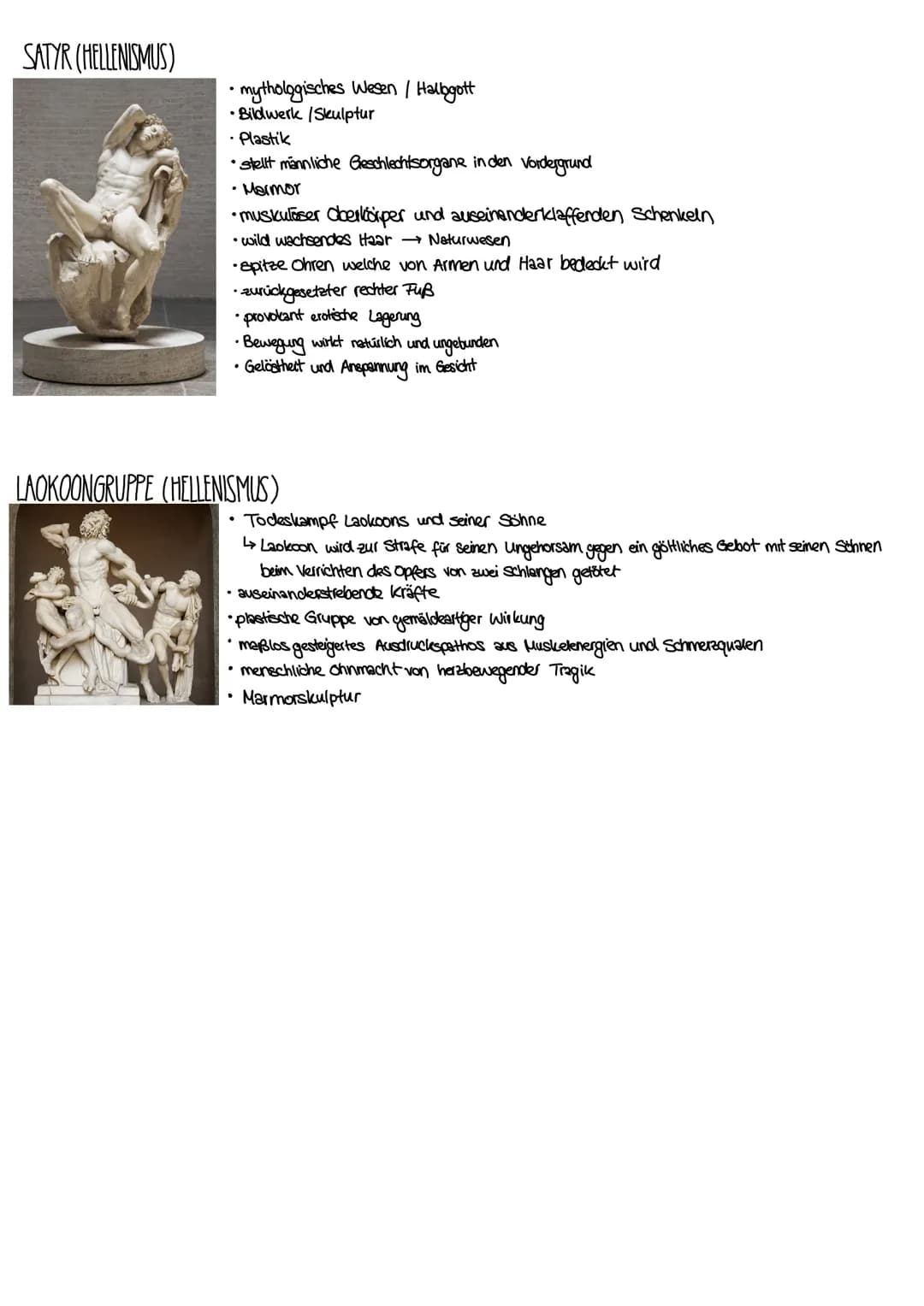 # KUNST LERNZETTEL

GEOMETRISCHE EPOCHE → ARCHAIK → KLASSIK → HELLENISMUS
ETW.1000-700CYR ETW.700-180-CHR ETL 180-323-CHR ETL 323-34-CHR

ST