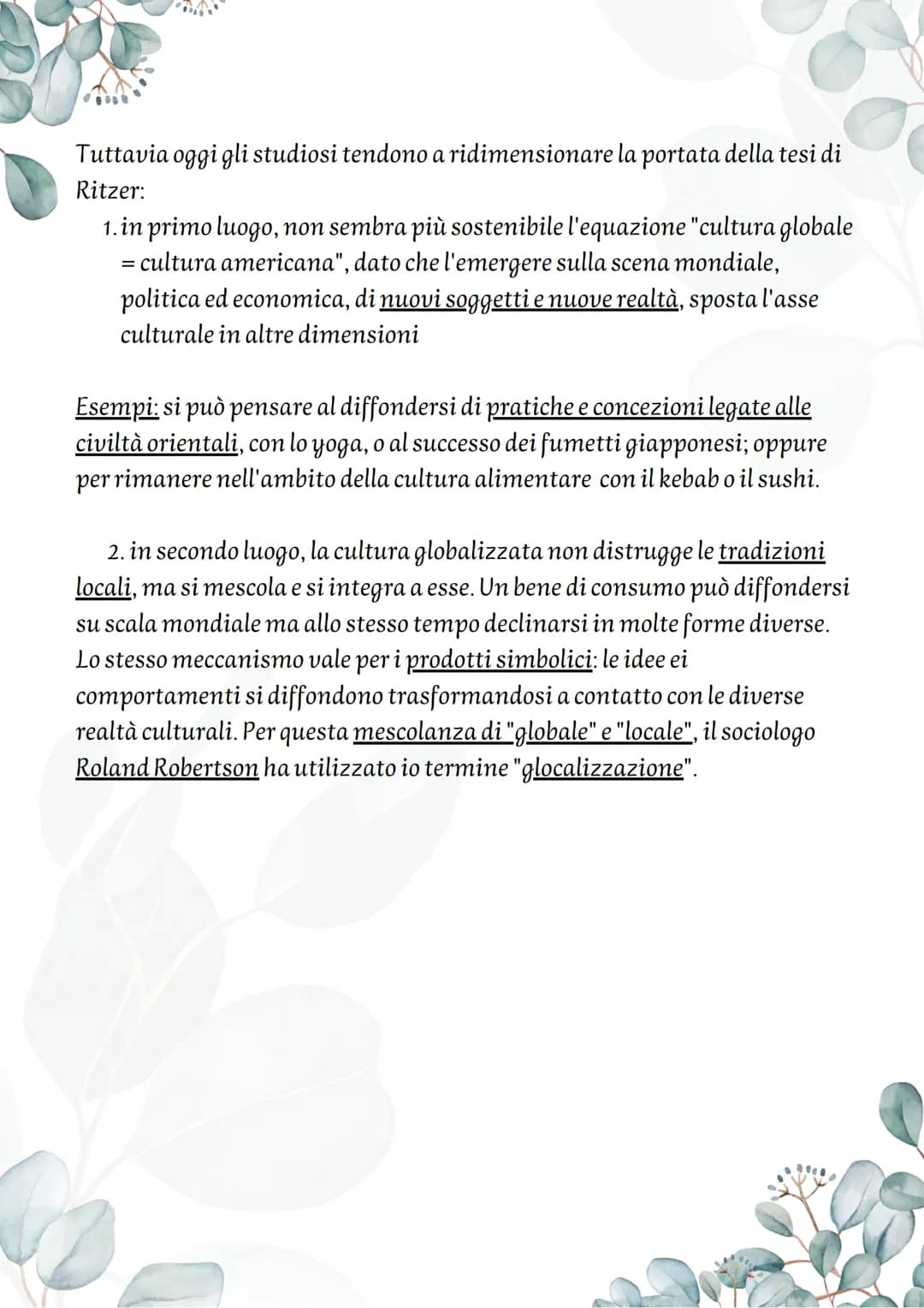 # La Globalizzazione

Un inquadramento del fenomeno

Il termine "globalizzazione" è un termine di uso recente che ha registrato
una rapida d