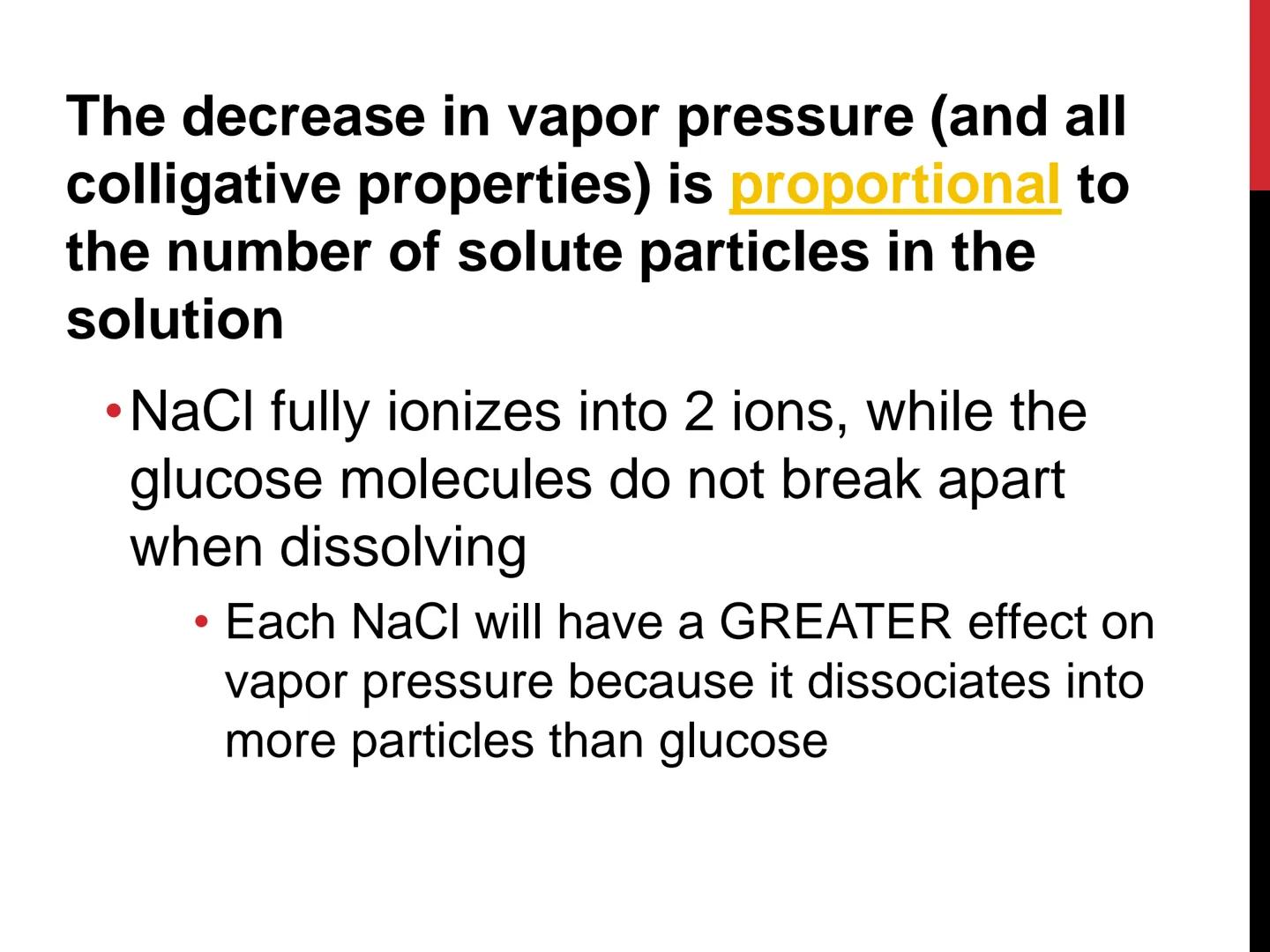 # COLLIGATIVE

# PROPERTIES

# OF SOLUTIONS # COLLIGATIVE
PROPERTIES

Colligative properties are properties of a
solution that depend only o