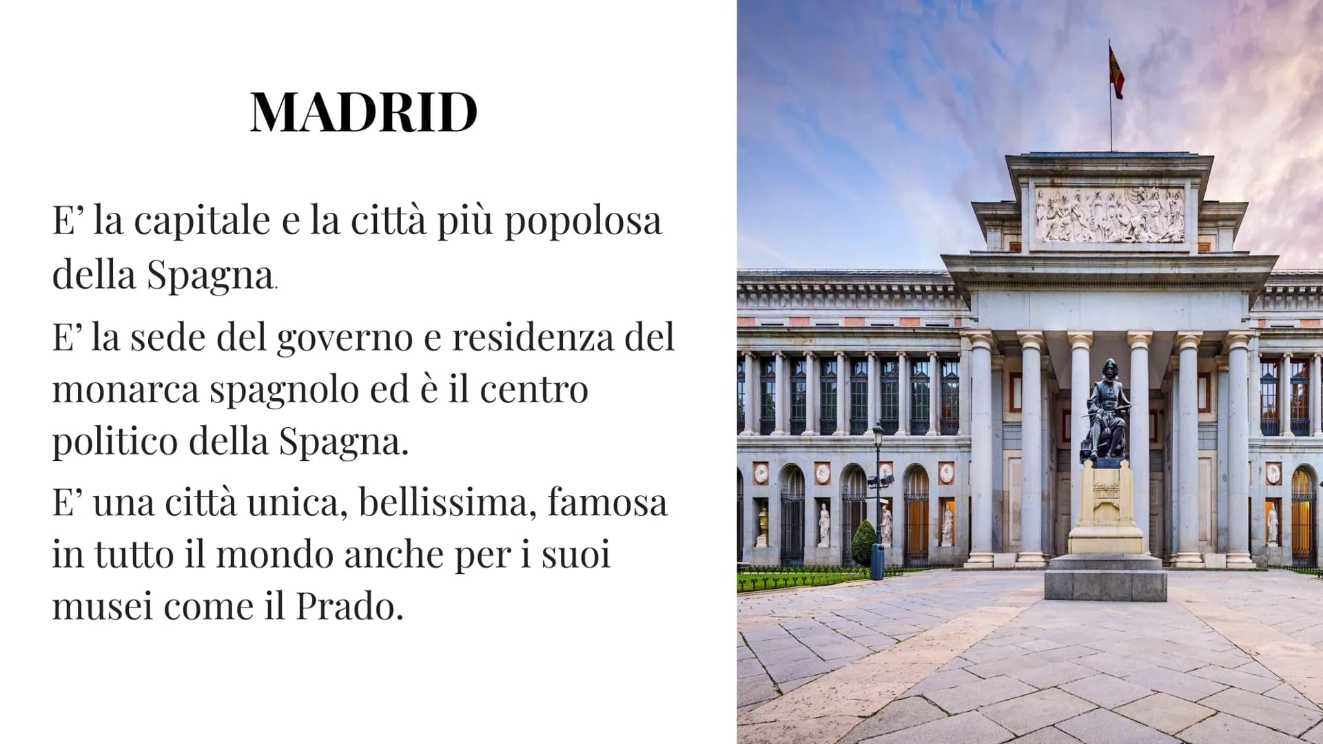# RICERCA SULLA SPAGNA

Abigail Kendi • 15 Dicembre # LA SPAGNA # LA MONARCHIA

La Spagna è una democrazia parlamentare e
una monarchia cost