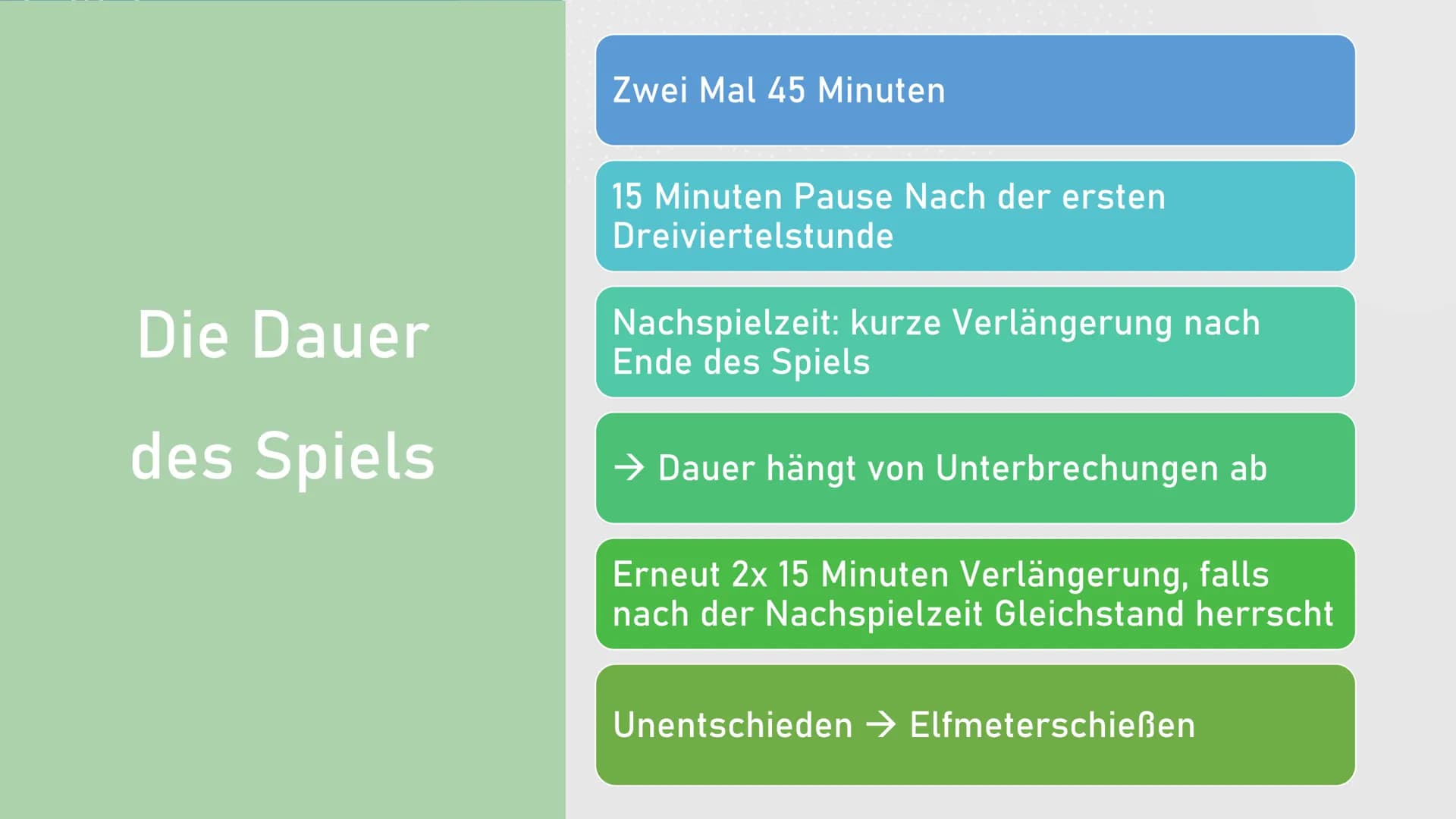 # Fußball Gliederung

1. Allgemein
2. Spielfeld
3. Spielpositionen
4. Die wichtigsten Regeln
5. Rote und gelbe Karte Was ist Fußball?

• Bal