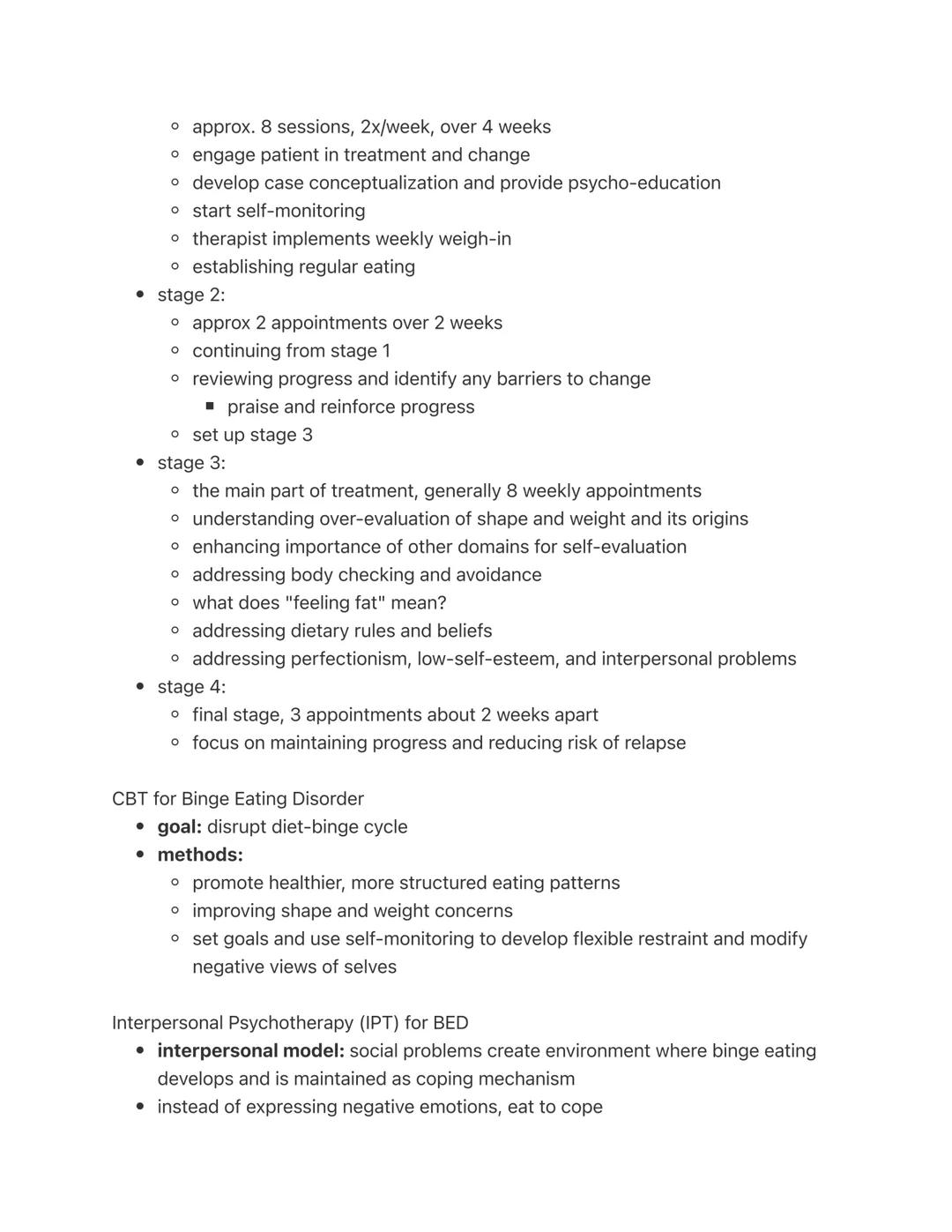 # Eating Disorders

Types of Eating Disorders

*   anorexia nervosa
*   bulimia nervosa
*   binge eating disorder
*   pica
*   rumination di