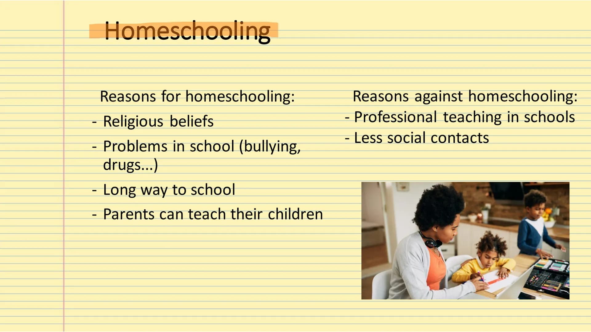 # The

# American School System # Table of Contents

-Types of school
-Grading system
-Homeschooling
-After school activities # Types of Sch