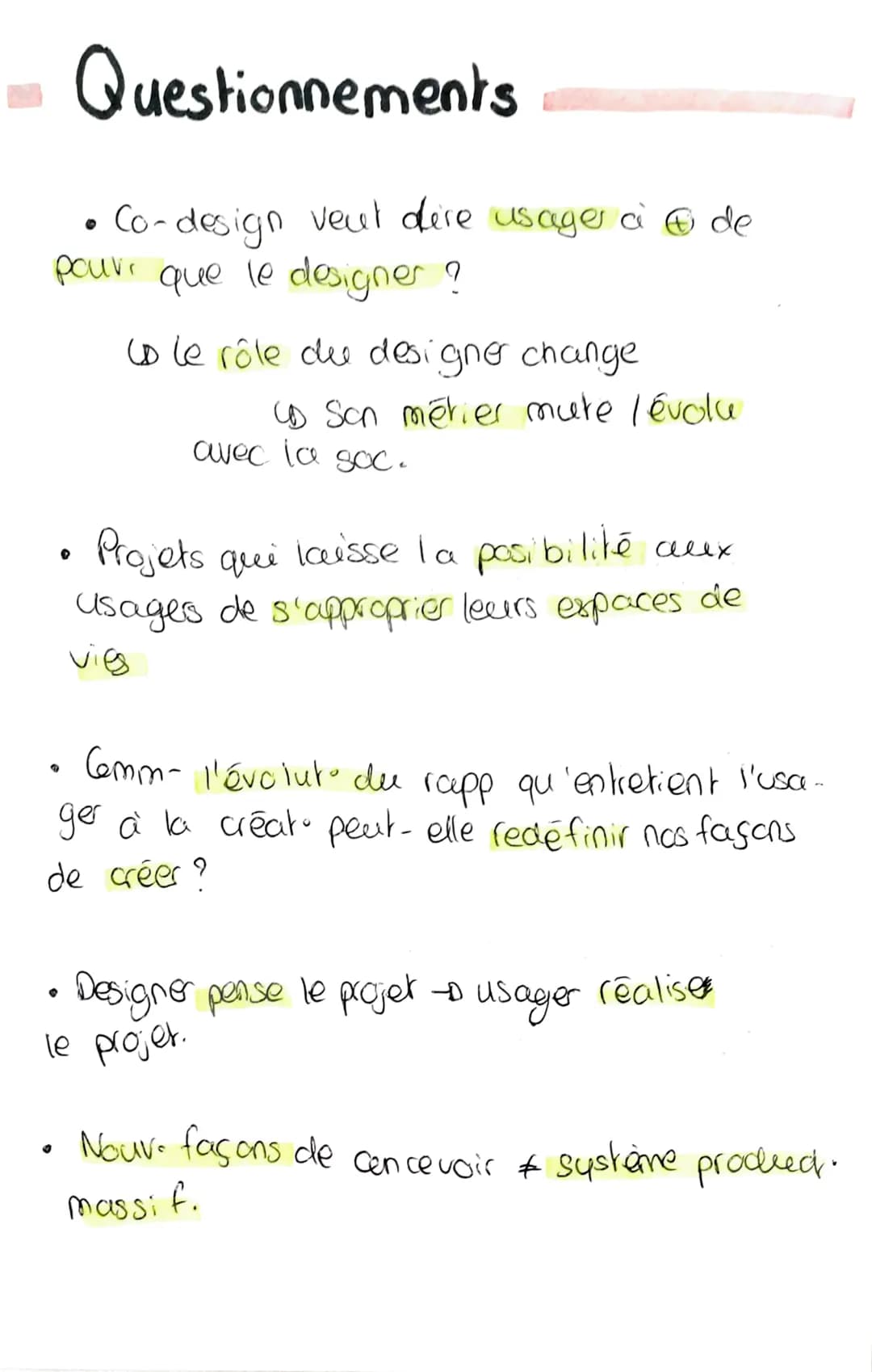 # LA PART DE L'USAGER

Permet à l'usager de s'approprier
le projet + d'amélicres
son espace de vie

Proposant /suger-
à l'usager 1
mom-ari c