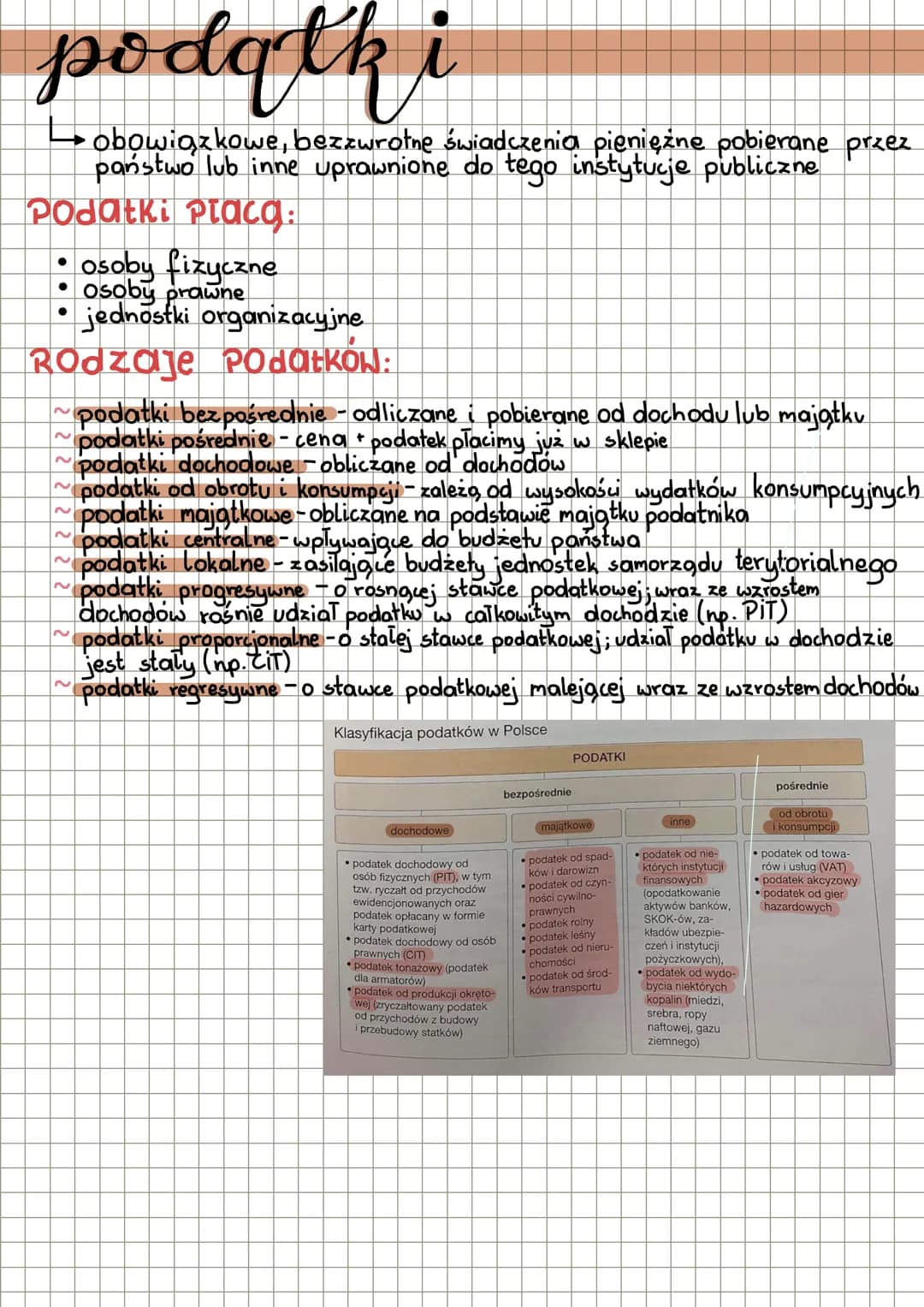 # podatki

→ obowiązkowe, bezzwrotne świadczenia pieniężne pobierane przez
państwo lub inne uprawnione do tego instytucje publiczne

## Poda