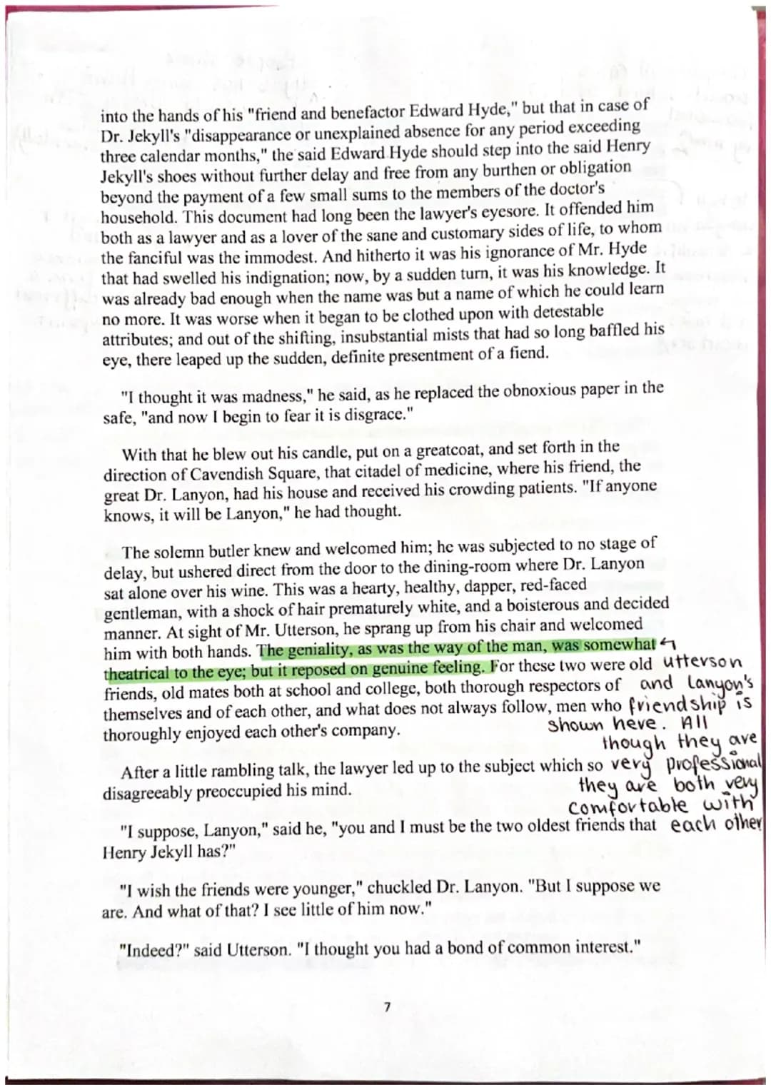 # The Strange Case of Dr Jekyll and Mr Hyde

By

Robert Louis Stevenson

Jekyll & Hyde # Story of the Door

rough and lor
✓ tough looking

M