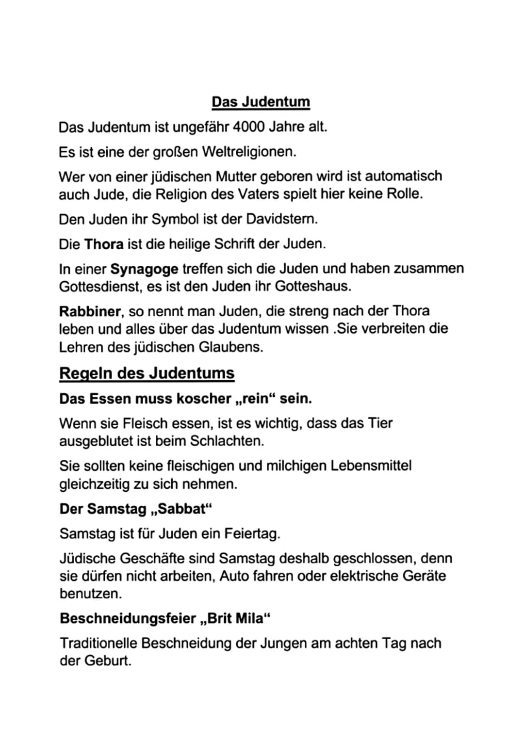 # Feste im Judentum

Im Judentum gibt es sieben wichtige Feste.

* Rosch ha-Schana
* Jom Kippur
* Sukkot
* Chanukka
* Purim
* Das Pessachfes