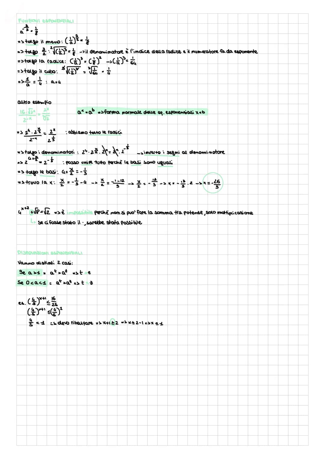 # PROPRIETA DELLE POTENZE

DEFINIZIONE

La potenza aˣ con esponente reale x > 0 di un numero reale a tale
che a > 0 e a ≠ 1, è l'unico numer