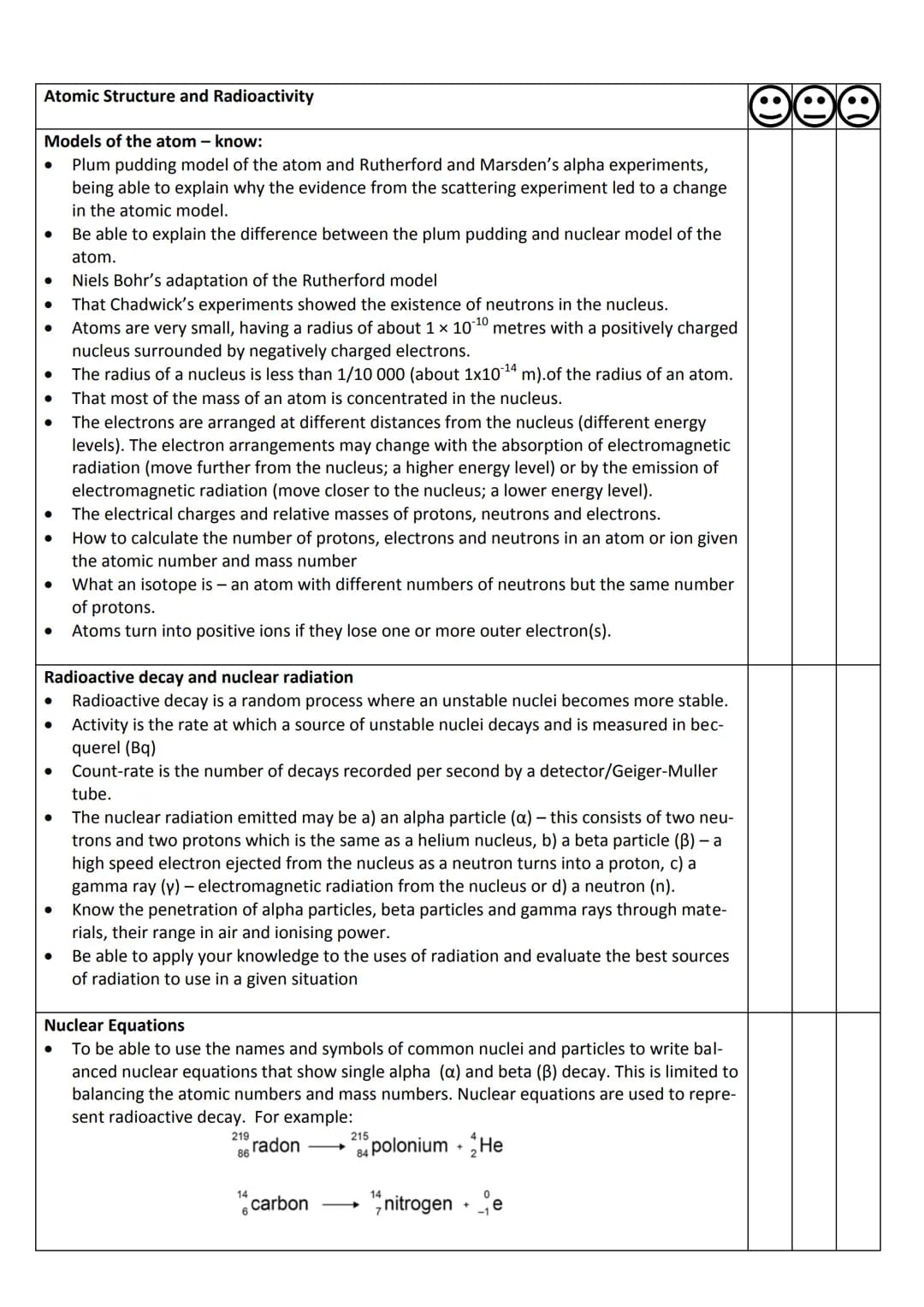 # Year 10 AQA GCSE Physics Revision Booklet

Particle model of matter

Density of materials - know
- the density of a material is defined by