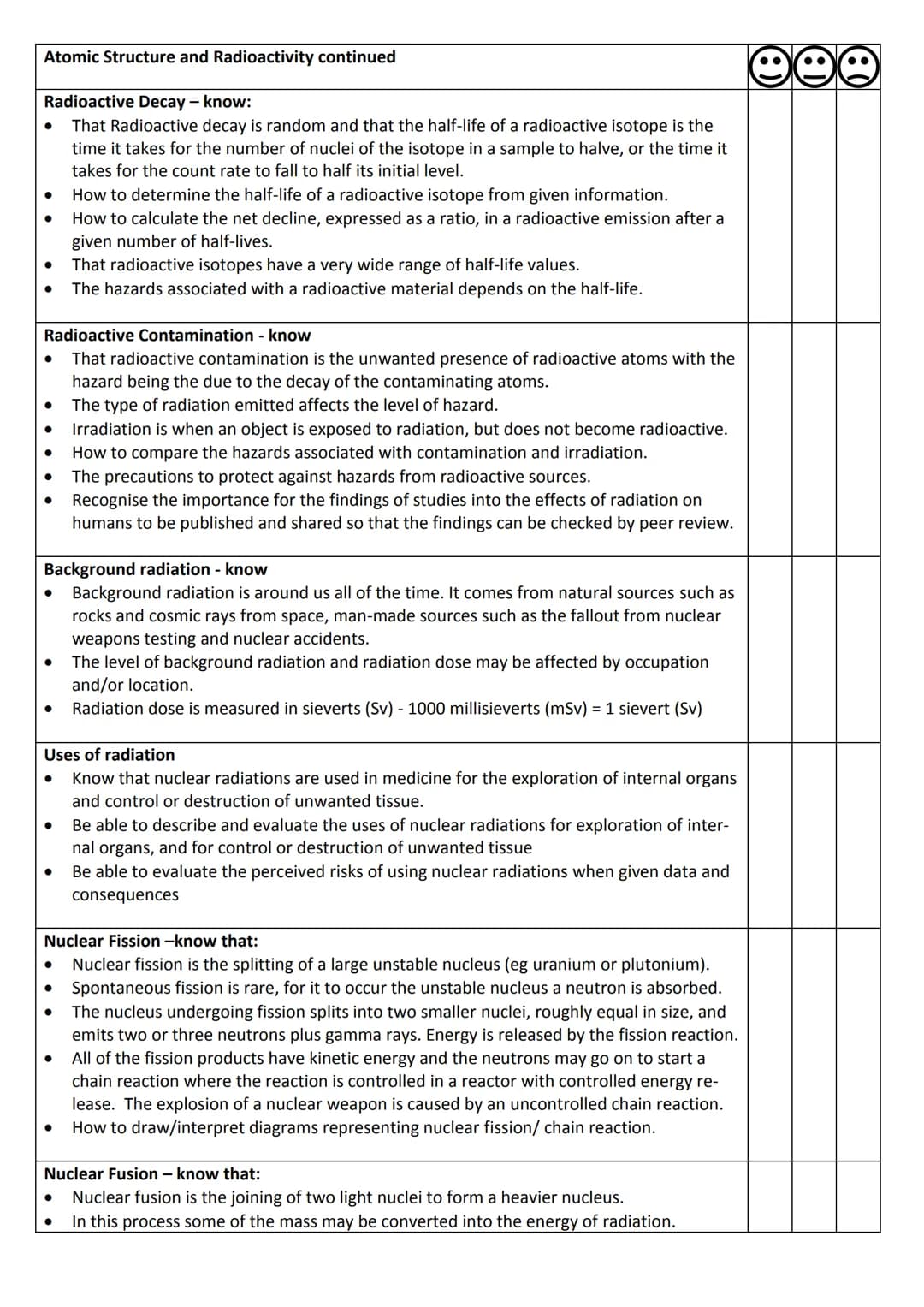 # Year 10 AQA GCSE Physics Revision Booklet

Particle model of matter

Density of materials - know
- the density of a material is defined by