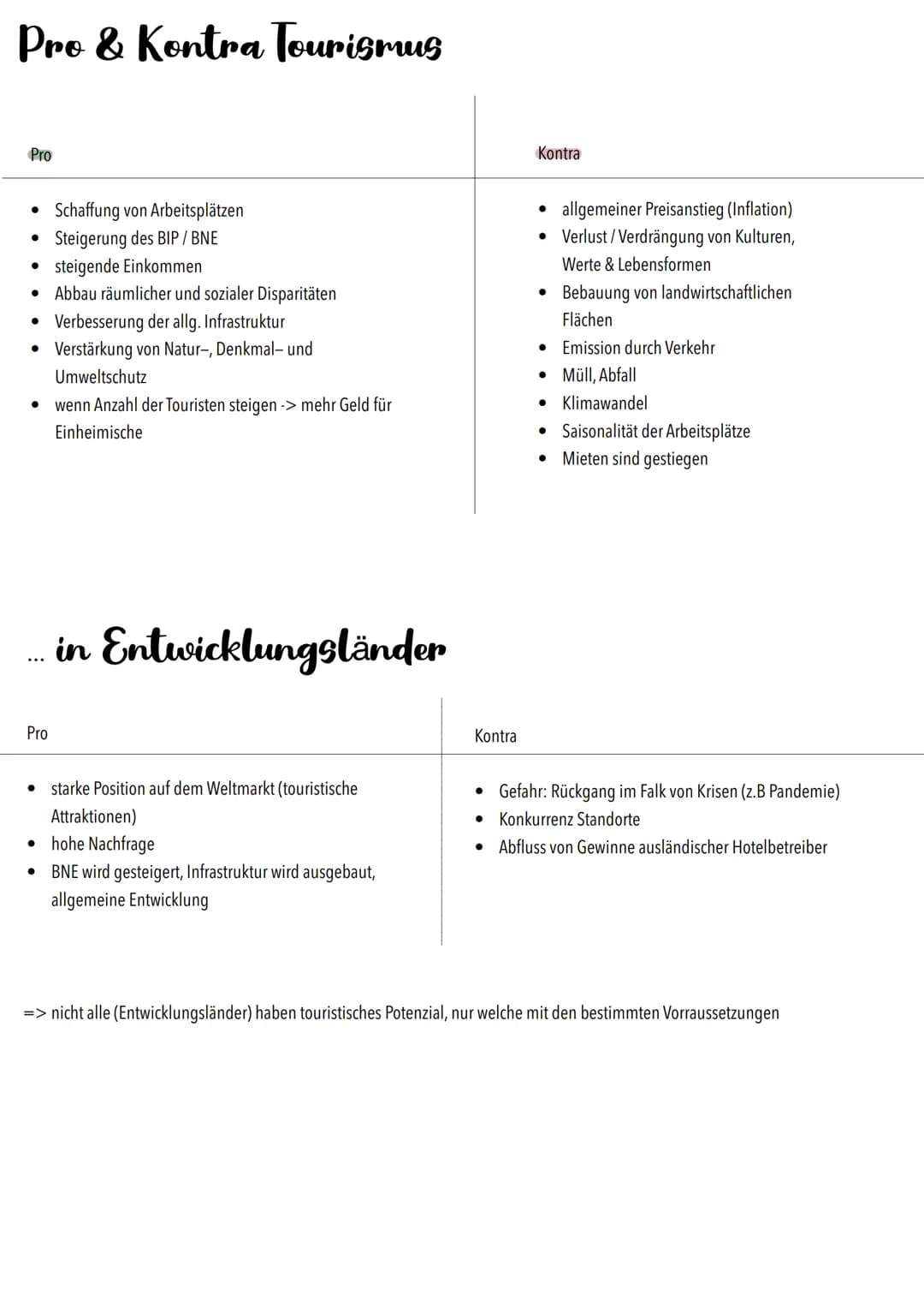 # Erdkunde

TOURISMUS -Definition-
Tourismus ist die Gesamtheit der Beziehungen und Erscheinungen, die sich aus der Ortveränderung und dem A