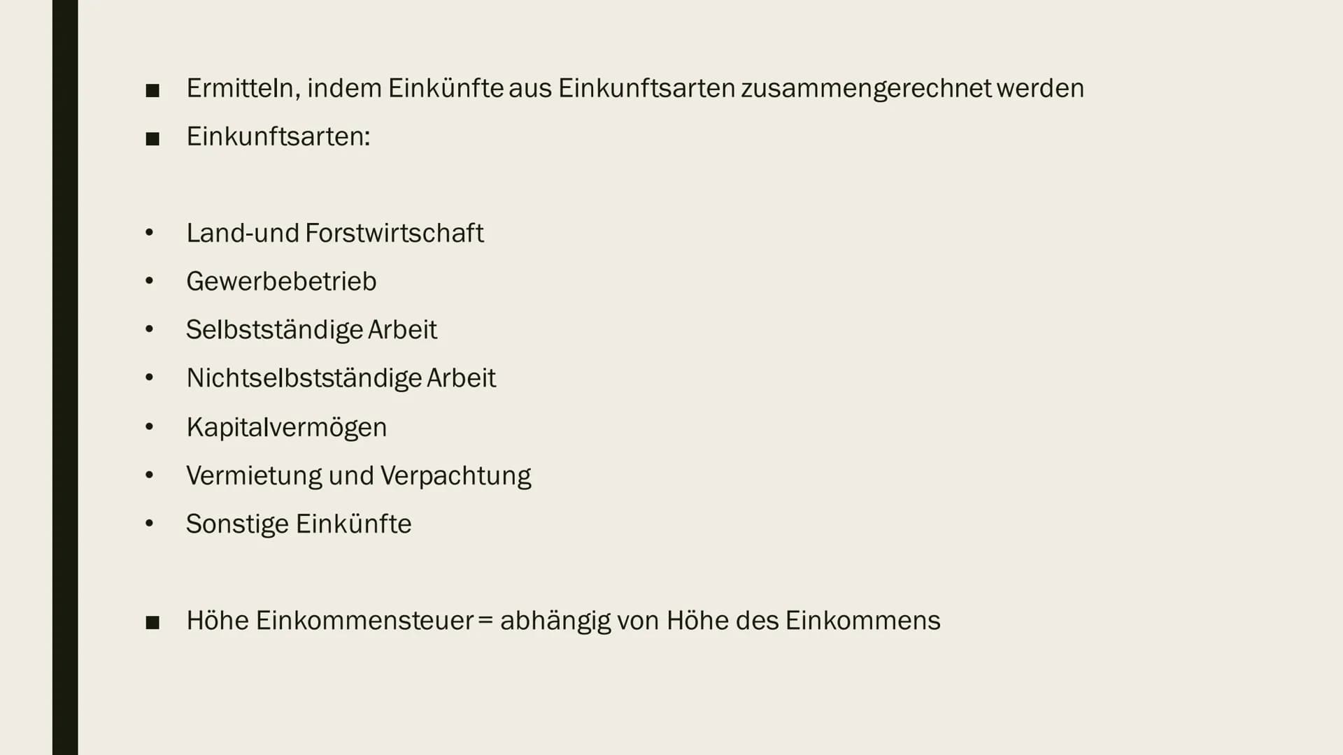 EINKOMMENSTEUER

Und Einkommensteuererklärung # Gliederung

- Was ist die Einkommensteuer?
- Wer zahlt wie viel Steuern?
- Freibetrag
- Eink