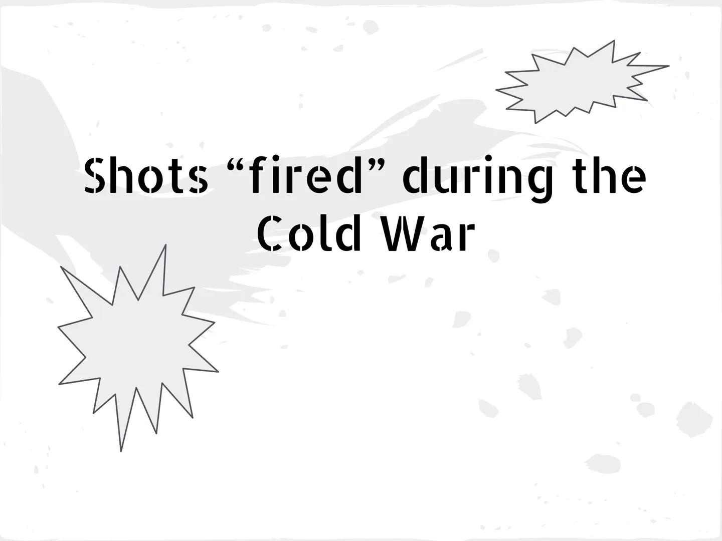 * COLD WAR *

(1945-1991) What is it all about?

United States vs. Soviet Union

COLD WAR-state of high tension between
these two countries.