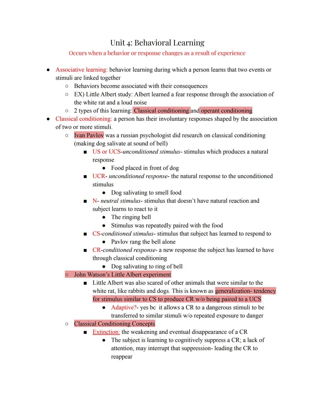 
<p>Behavioral learning occurs when a behavior or response changes as a result of experience. This process involves associative learning, in