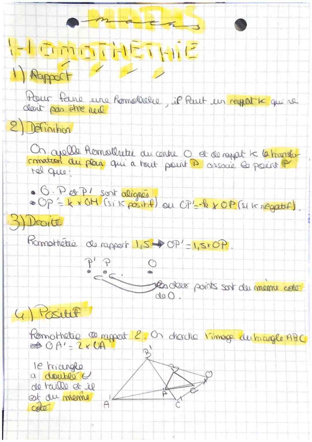 1-HOMOTHEтніе

1) Rapport

Pour faire une Romolkeke, il faut un reppat k qui re
cloit pas être neul

2) Definition

On apelle Romollretie du
